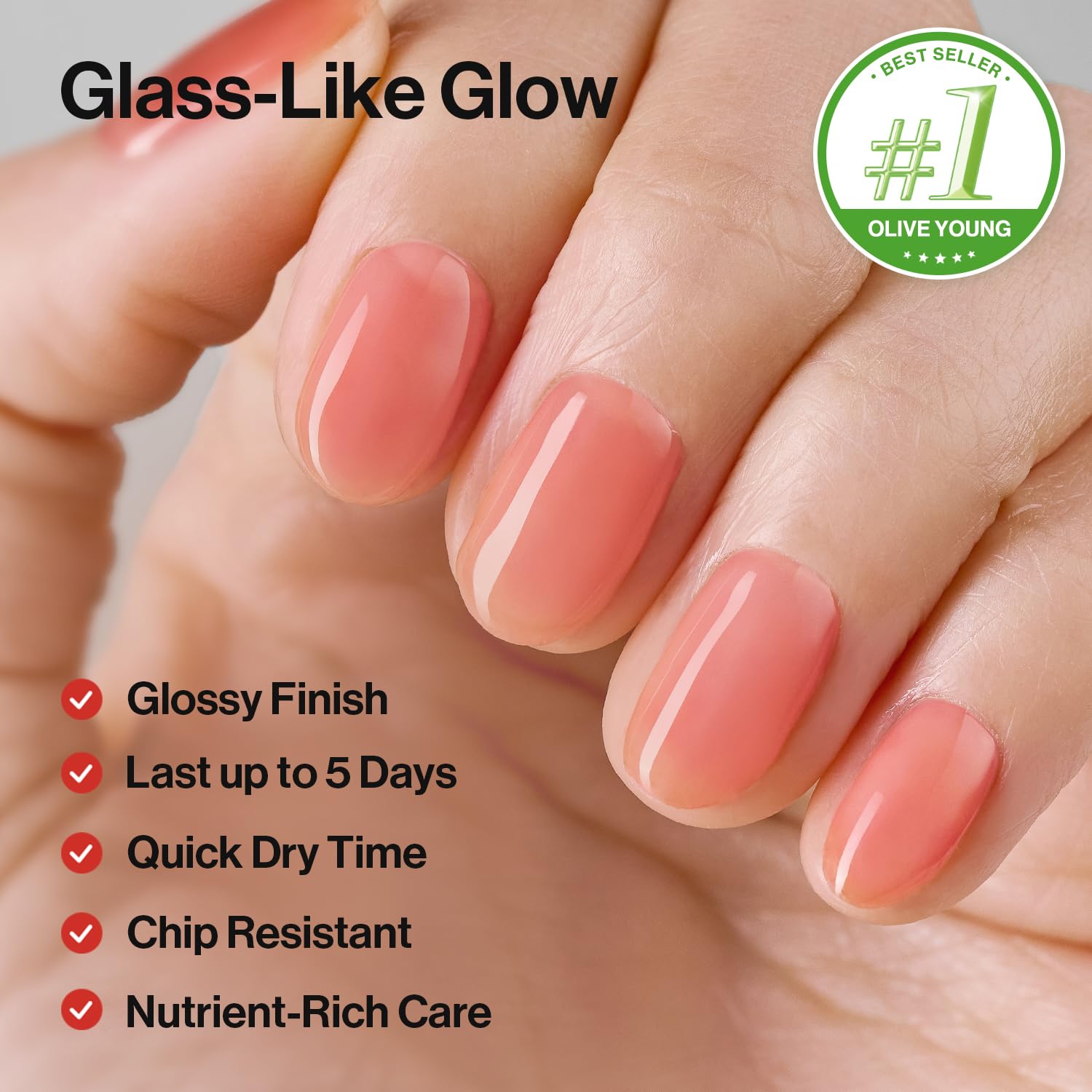 ohora 2-in-1 Sheer Nail Polish & Strengthener(Cherry) | Tinted Nail Concealer | Nail Hardener for Weak. Damaged Nails | Nail Care Polish with Glossy Finish | Glazed-Syrup Formula. 15 mL : Beauty & Personal Care