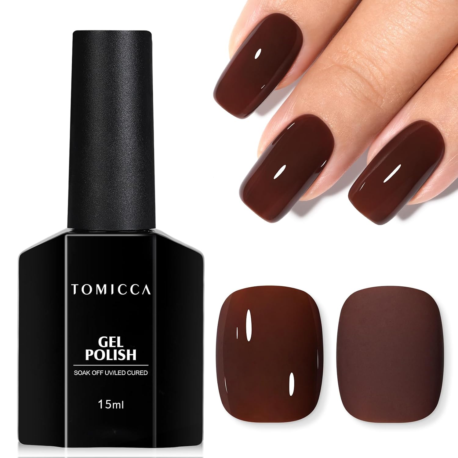 TOMICCA Nude Gel Nail Polish.15ml Light Nude Gel Polish.Soak Off Uv Led Cure Needed .Color Long Lasting Translucent Nail Art Manicure French Salon Diy Design Gifts For Woman : Beauty & Personal Care