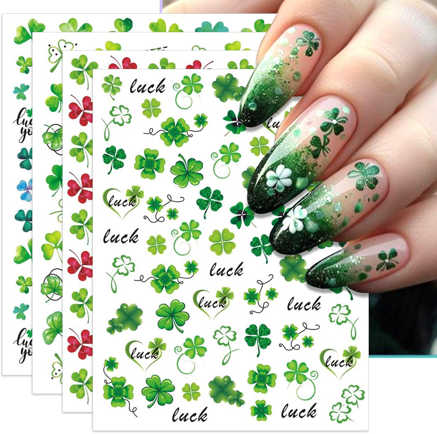 IDDFEVE 30 Sheets 8 Holiday Nail Art Stickers. Variety Pack All Season Nail Decals for All Year. Self-Adhesive Pegatinas Uñas 4th of July Halloween Fall Christmas Valentine St. Patrick's : Beauty & Personal Care