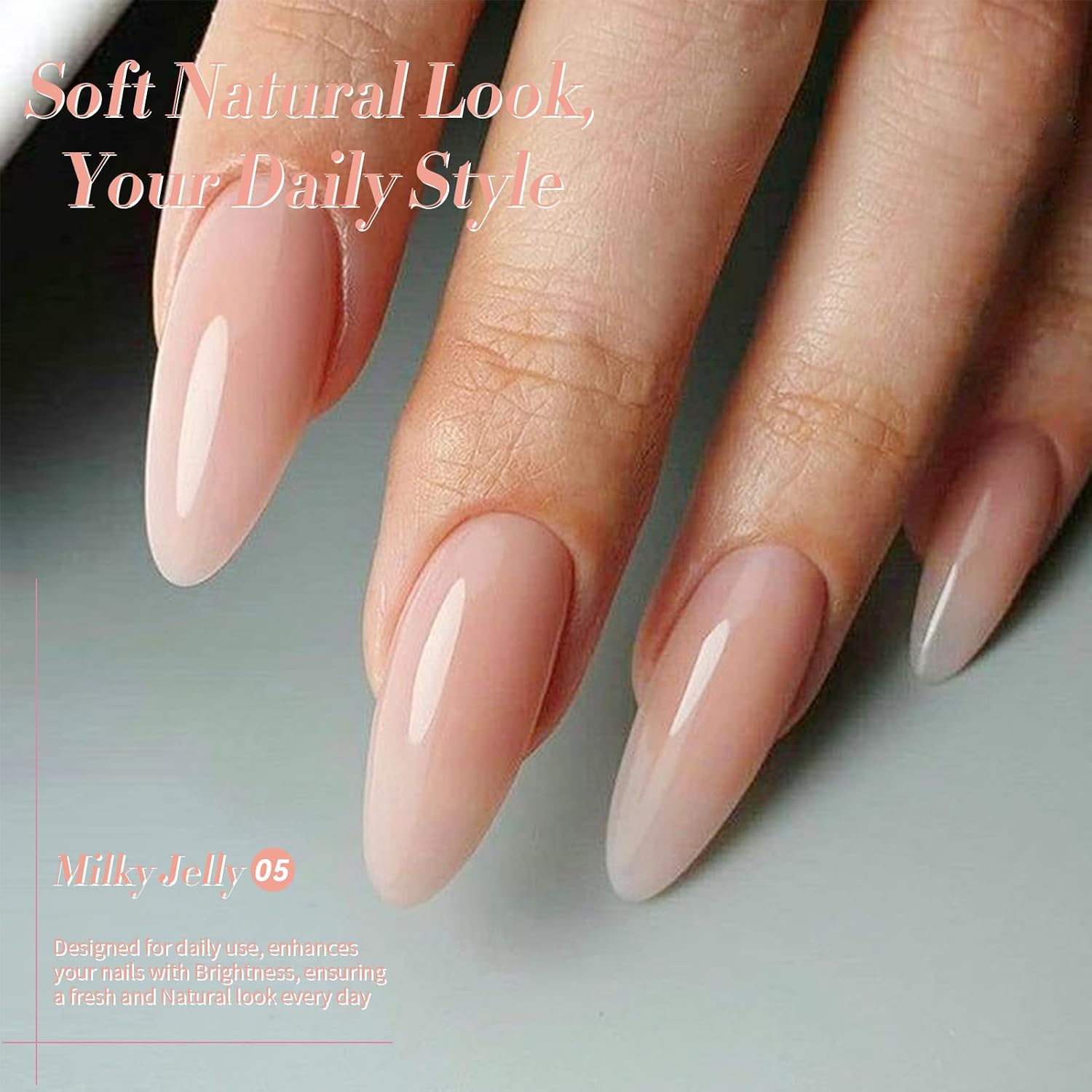 Born Pretty Nude Gel Nail Polish Jelly Light Nude Gel Polish.Sheer Translucent Skin Stone Natural Long Lasting Soak Off Gel Polish Nail Art DIY 15ML : Beauty & Personal Care