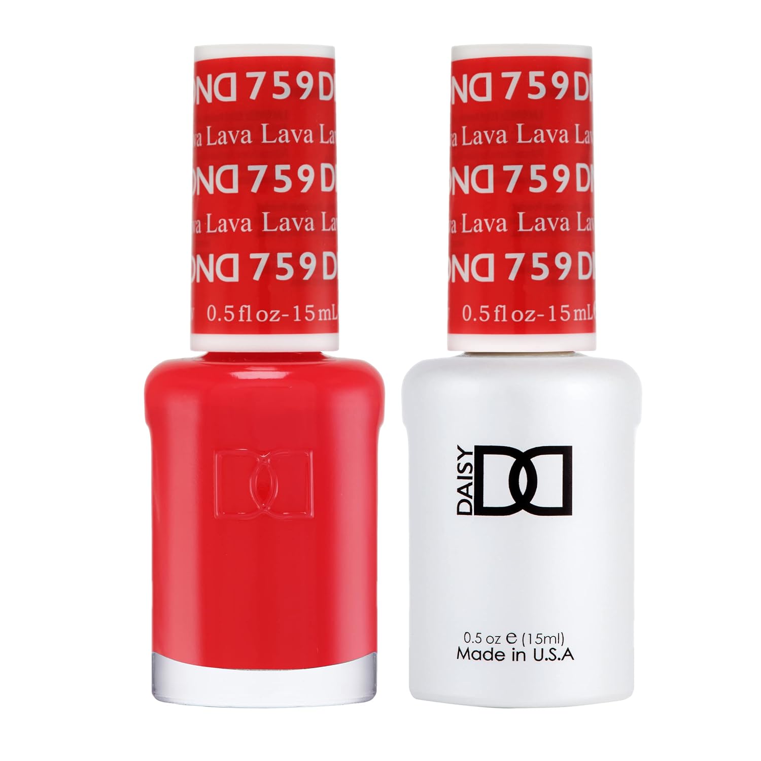 DND Gel Polish Set - 1 each of Red Gel Polish and Red Nail Polish. 430 Ferrari Red. 0.5 Fl Oz : Beauty & Personal Care