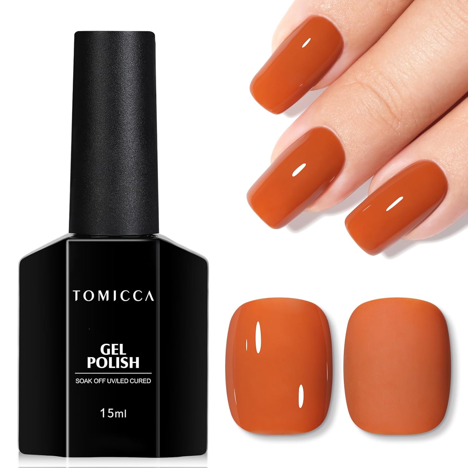 TOMICCA Nude Gel Nail Polish.15ml Light Nude Gel Polish.Soak Off Uv Led Cure Needed .Color Long Lasting Translucent Nail Art Manicure French Salon Diy Design Gifts For Woman : Beauty & Personal Care