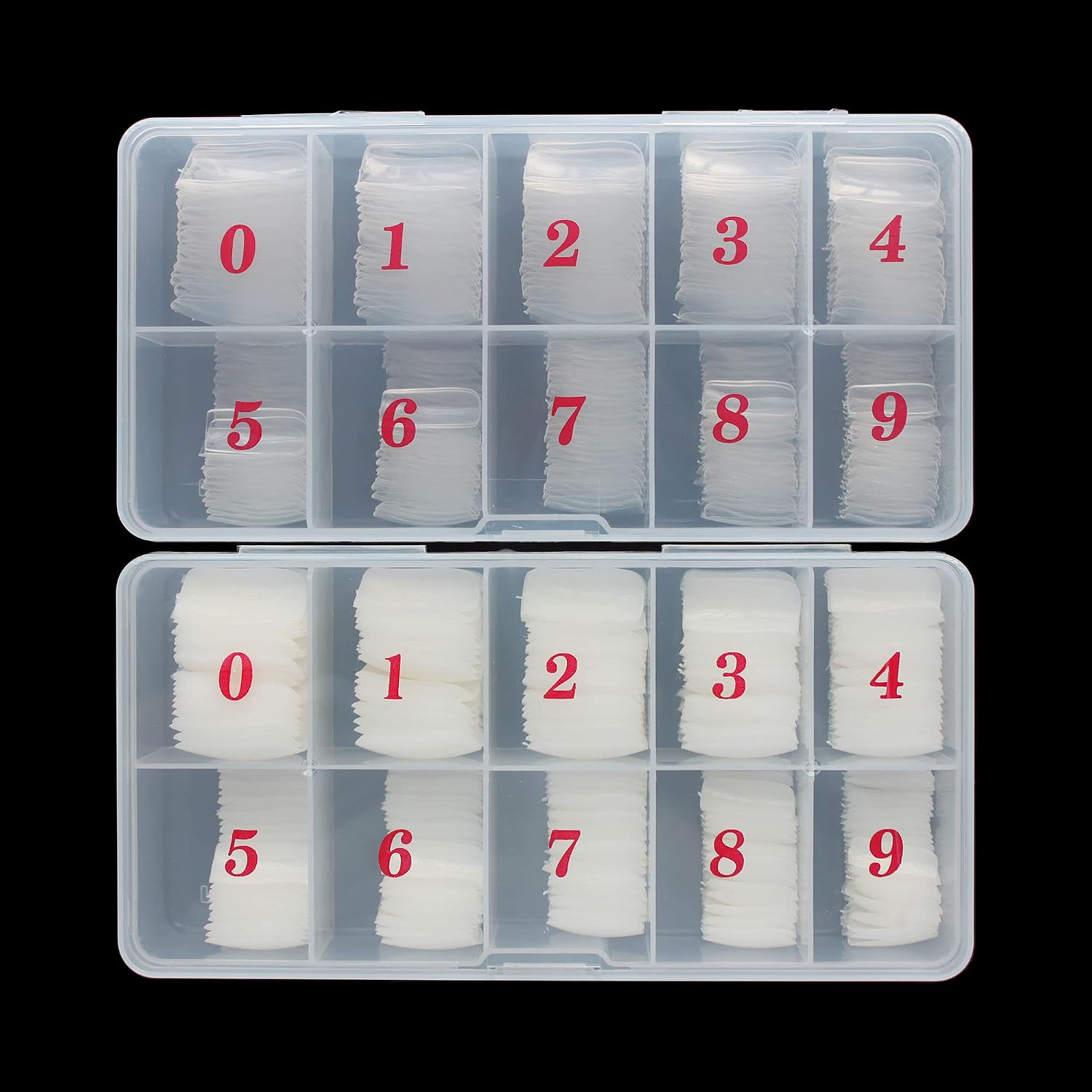 Full Cover Acrylic False Nail Tips. 500PCS Fake Nail Shape Artificial False Nails Tips 10 Sizes with Case for Nail Art Salons and Home DIY (Natural) : Beauty & Personal Care