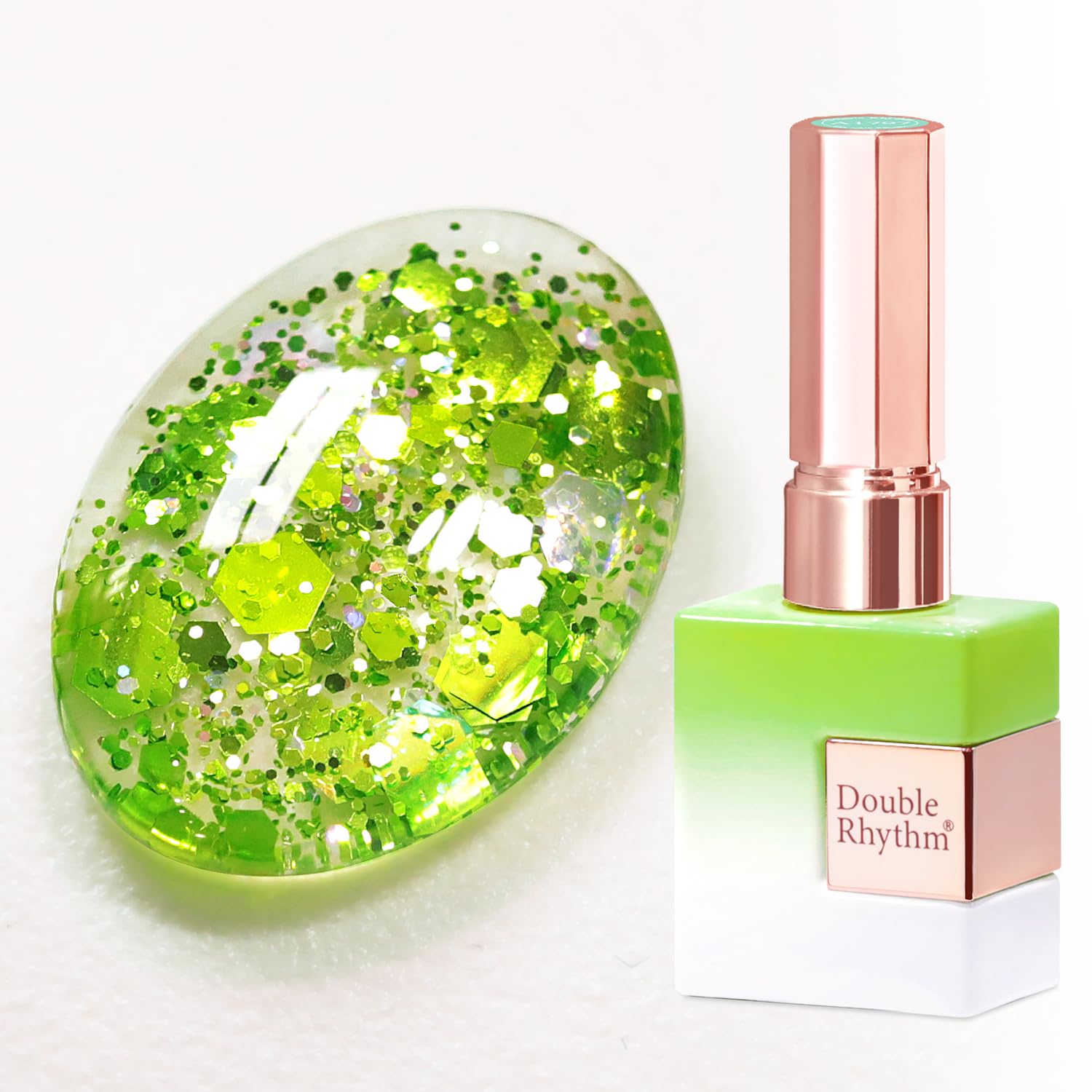Double Rhythm 0.5Oz Glitter Gel Polish Shimmer Reflective Color for Nail Art Salon DIY Soak Off 15ml Nail Lamp Gel Polish at Home (Pink-B1161) : Beauty & Personal Care