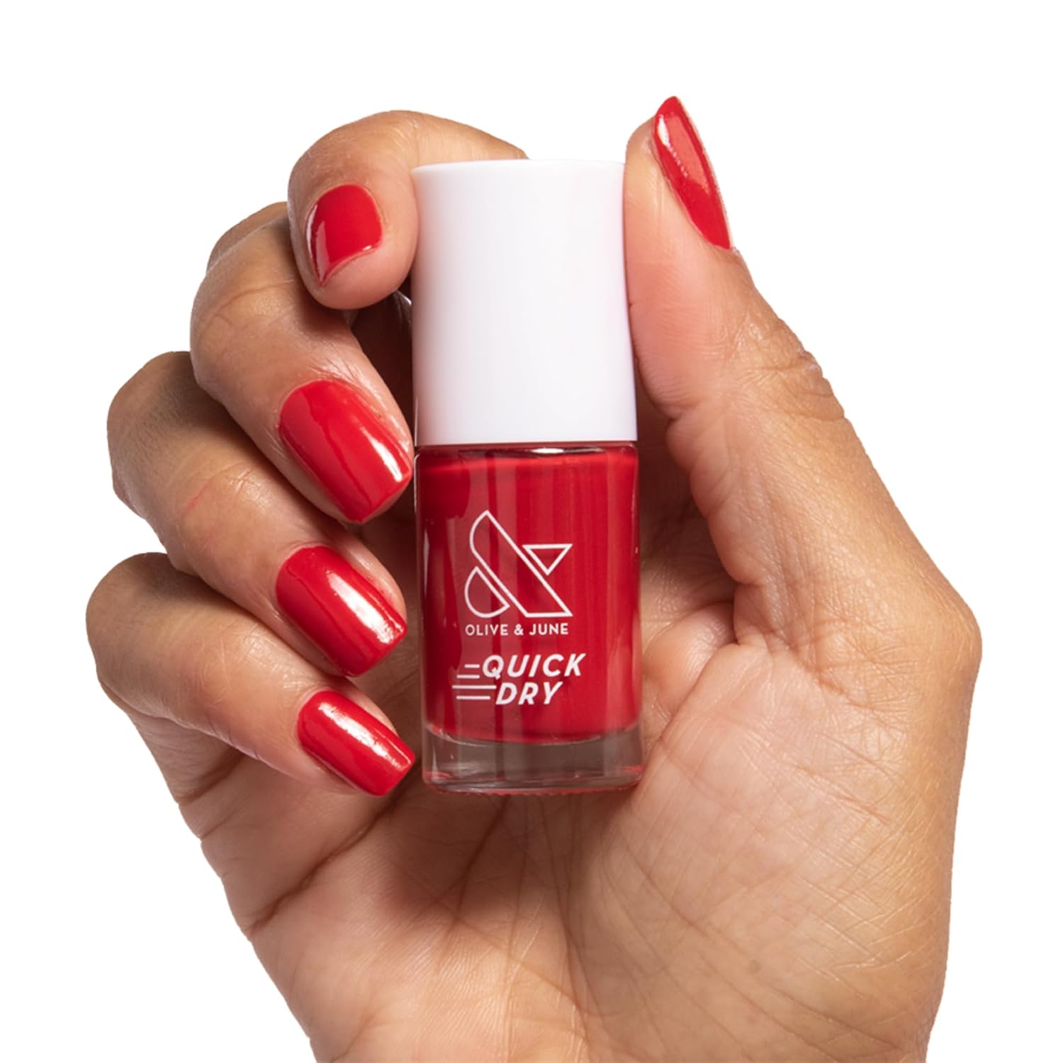 Olive & June Quick Dry Summer Nail Polish | Instant Fast-Drying Smudgeproof | 15-free Vegan Cruelty-Free | Lasts up to 5 Days | Salon-Quality Manicure Pedicure at Home | Swan Opaque White : Beauty & Personal Care