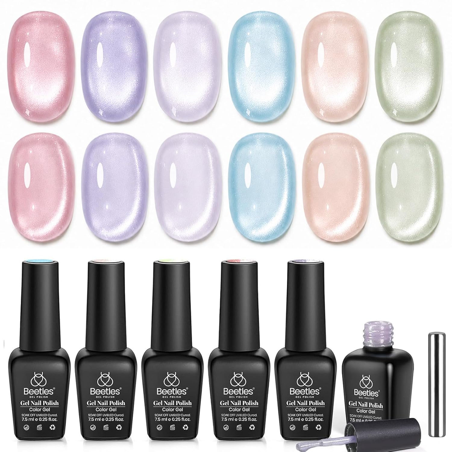 beetles Gel Polish Whispers of Love Jelly Gel Nail Polish Set - 6 Colors Milky White Nude Pink Neutral Sheer Translucent Soak Off UV Gel Nail Kit. Nail Concealer for Salon DIY Manicure Gift Women : Beauty & Personal Care
