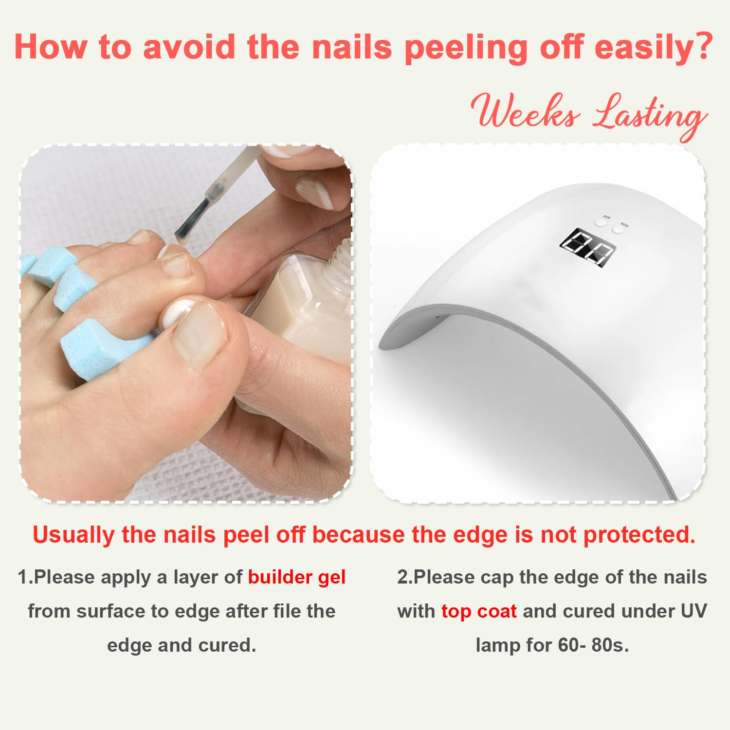 Solid Color Pink Press on Toenails for Women. Glossy Fake Toenail Press ons Short Square Acrylic Press on Toe Nails. Reusable Baby Pink Toenails Glue on Natural Seamless Fit. 24Pcs Glue Toenails : Beauty & Personal Care