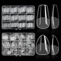 ELLEWIN 1000PCS Nail Tips Clear False Nails Full Cover for Acrylic Nails Kit 10 Sizes 4 Shapes Long Almond Square Coffin Oval Pre-Shape for Salon Home DIY Gifts : Beauty & Personal Care