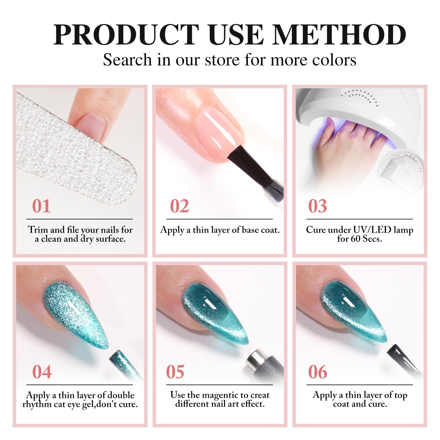 Double Rhythm 15ML Ice Glass Cat Eye Gel Polish with Magnet Holographic Glitter Shimmer Translucent Sheer Color Salon Soak Off Magnetic Nail at Home (Golden Violet-MC1129) : Beauty & Personal Care
