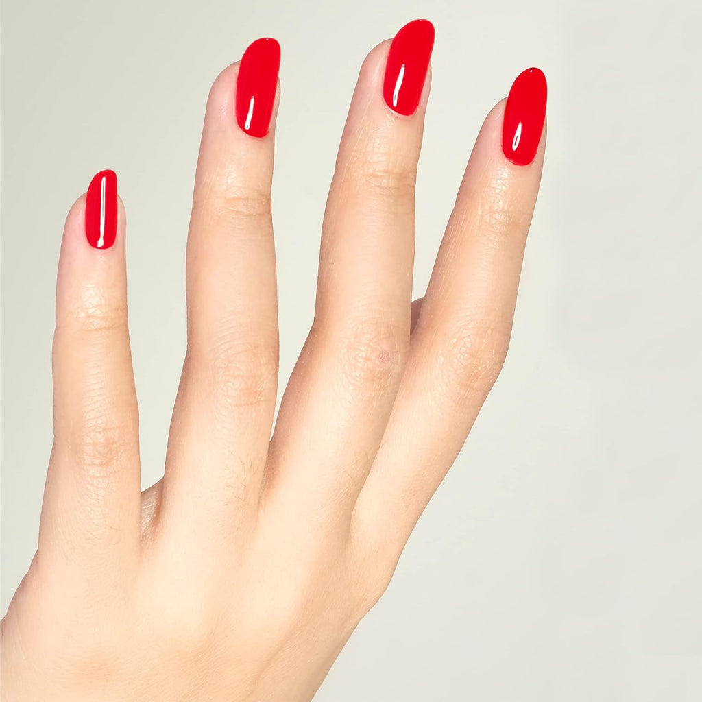 DND Gel Polish Set - 1 each of Red Gel Polish and Red Nail Polish. 430 Ferrari Red. 0.5 Fl Oz : Beauty & Personal Care