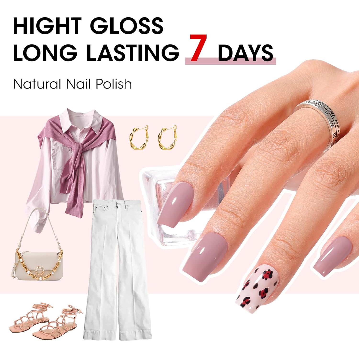 GELLEN Nail Polish Neutral Earth Tones. Nude Dusty Rose Fall Winter Air Dry Regular Nail Polish 6-color Set for Finger Toe Nails Home Salon All Seasons. Not UV Gel. Hema Free. Non Toxic. TPO Free : Beauty & Personal Care