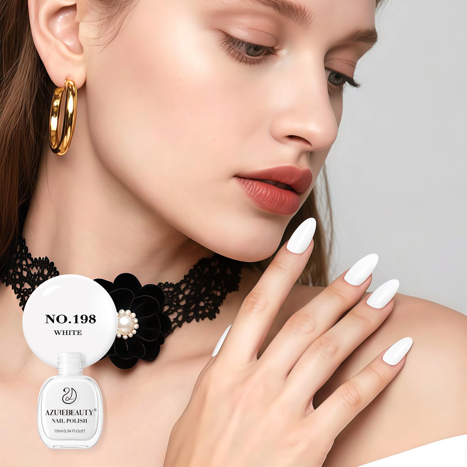 AZUREBEAUTY Warm White Nail Polish | Quick Dry. Long-Lasting. Natural Glossy Finish for DIY Manicure & Nail Art. Salon Quality for Women : Beauty & Personal Care