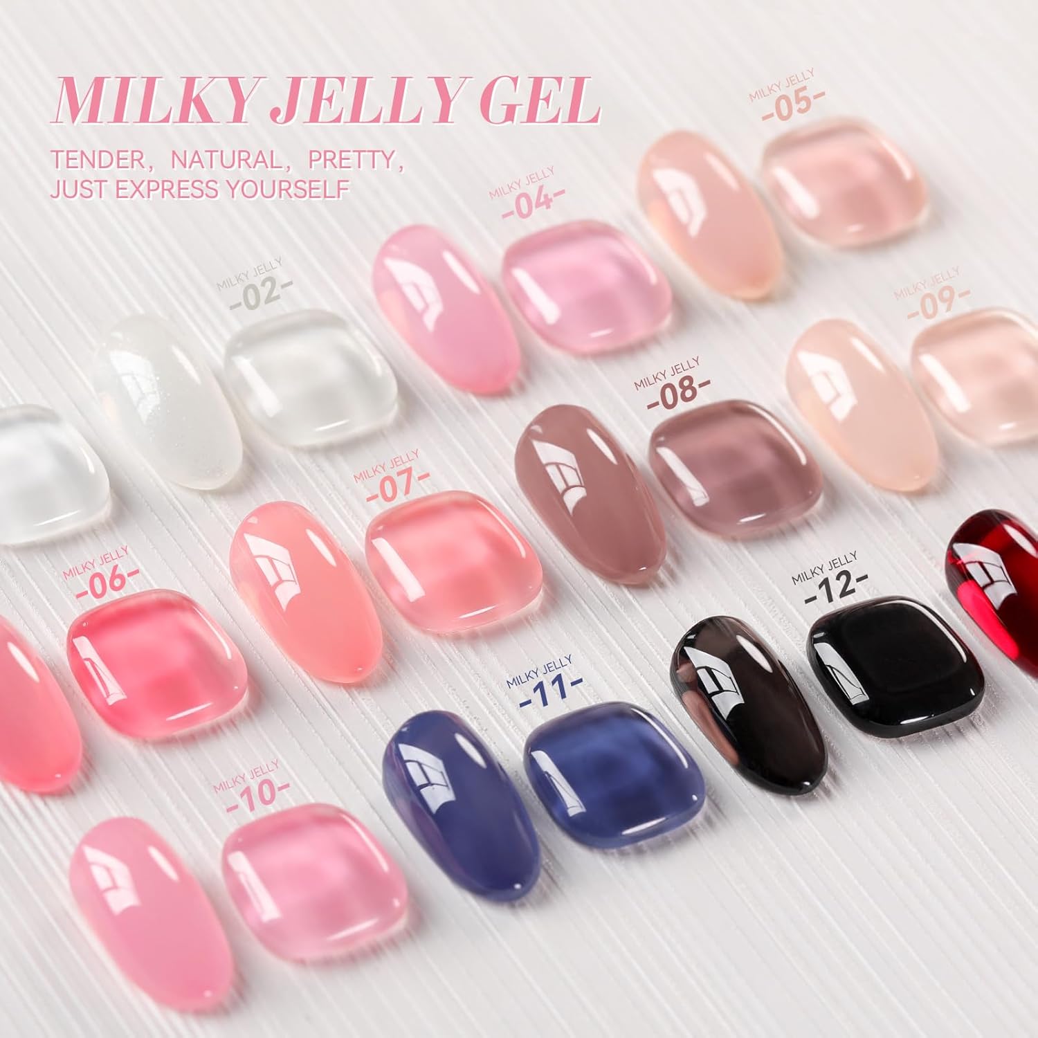 Born Pretty Nude Gel Nail Polish Jelly Light Nude Gel Polish.Sheer Translucent Skin Stone Natural Long Lasting Soak Off Gel Polish Nail Art DIY 15ML : Beauty & Personal Care