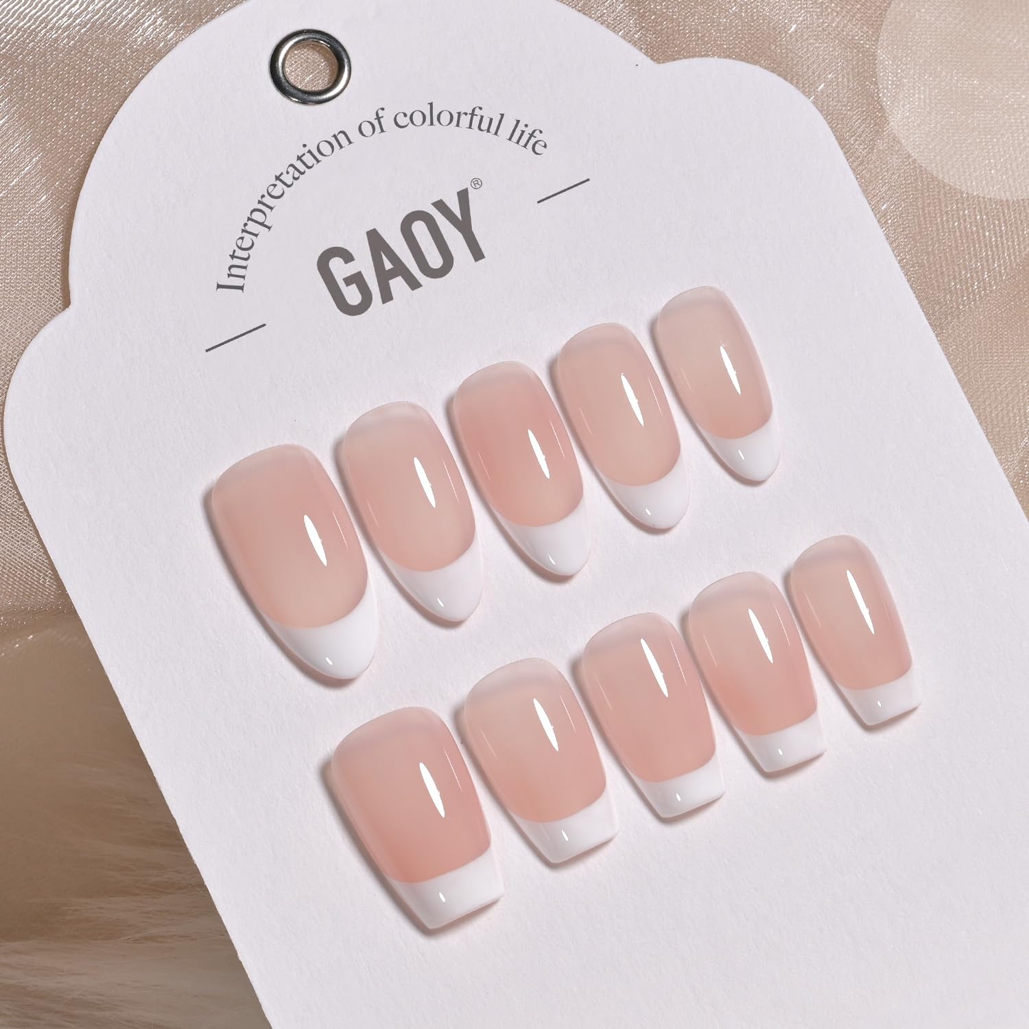 GAOY White Swirl Gel Nail Polish Art Liner. 12ml Classic Color Nail Paint Design with Thin Brush. UV Light Cure for DIY French Manicure at Home : Beauty & Personal Care