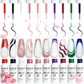 JODSONE 10pcs Nail Art Gel Liner Set.3D Nail Art Pens Effect for Fine Lines.Thin Brush Detail Polish.DIY Painted Nails at Home Salon.Liner Gel Nail Polish for Girls & Women : Beauty & Personal Care
