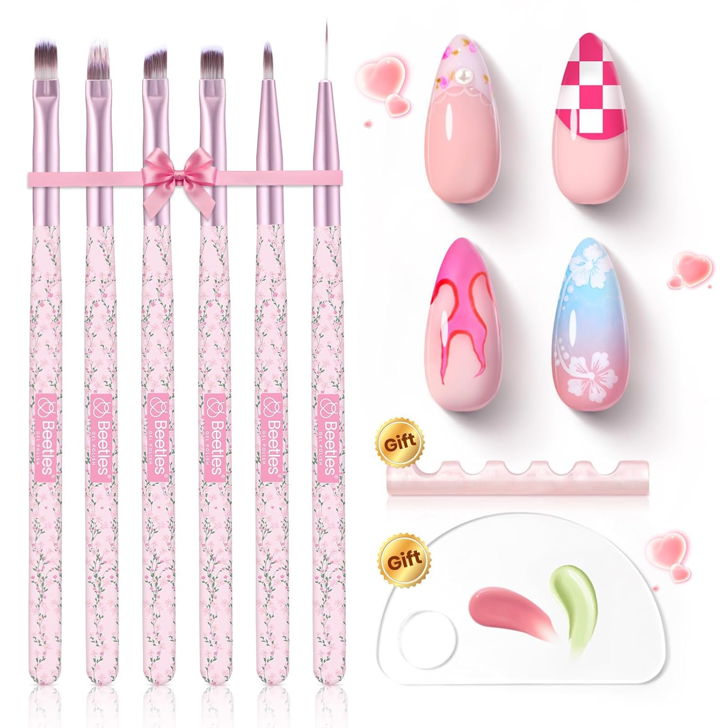 Beetles French Manicure Nail Art Stickers 30 Sheets French Tip Tool 3 Designs Self-Adhesive Nail Tips Guides for DIY Decoration Nails Art : Beauty & Personal Care