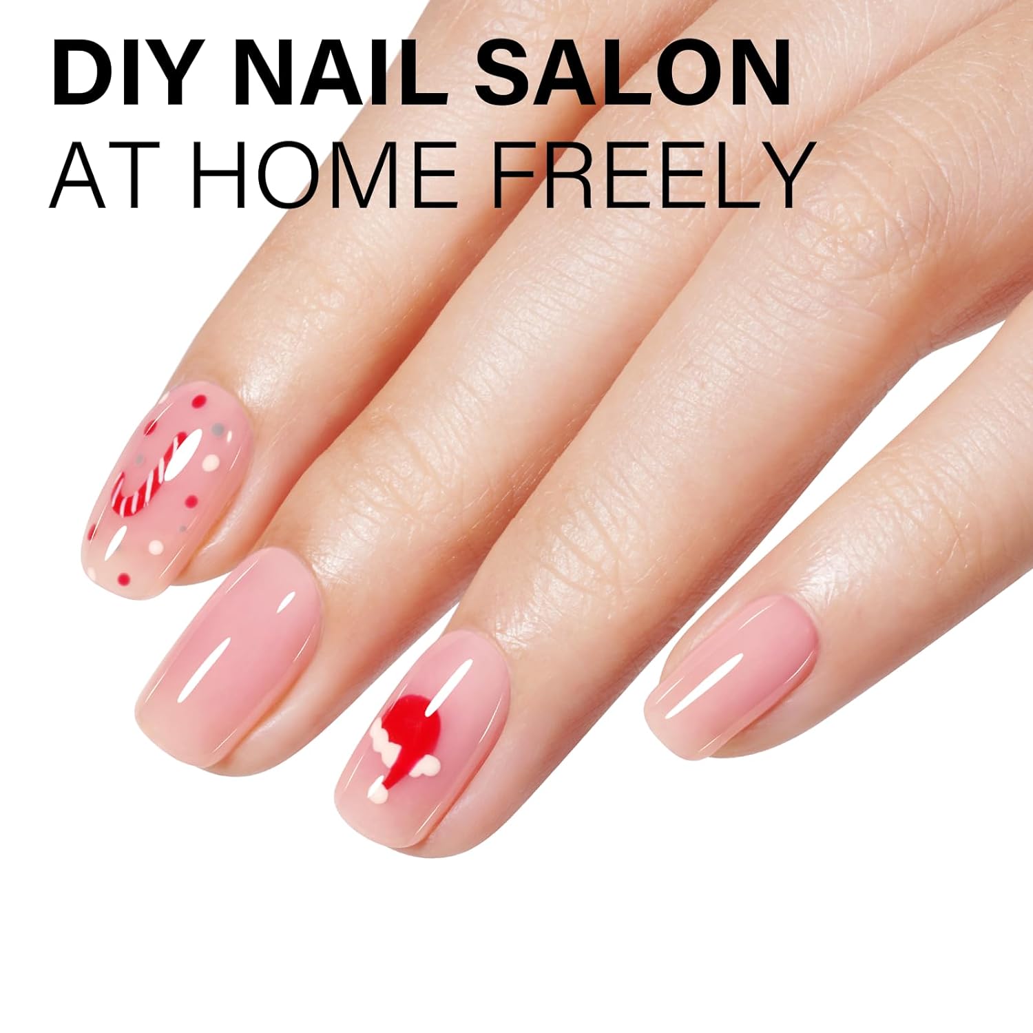 AILLSA Gel Nail Polish Nude Pink Gel Polish Sheer Neutral Color Jelly Gels Nail Polish Natural Translucent Soak Off U V Nails for Nail Art French Manicure at Home 0.51 Fl Oz /GB49 : Beauty & Personal Care