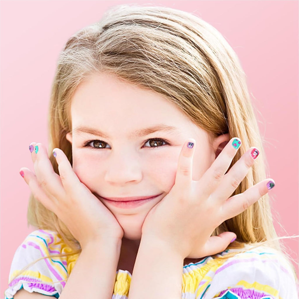 TOMICCA Kids Nail Polish Set. Non Toxic Quick Dry Water-Based Peel-Off 10 Colors Toddler Nail Polish Kit Natural Safe Quick Diy Kids Gifts Kit for Girls Ages 5+ : Beauty & Personal Care