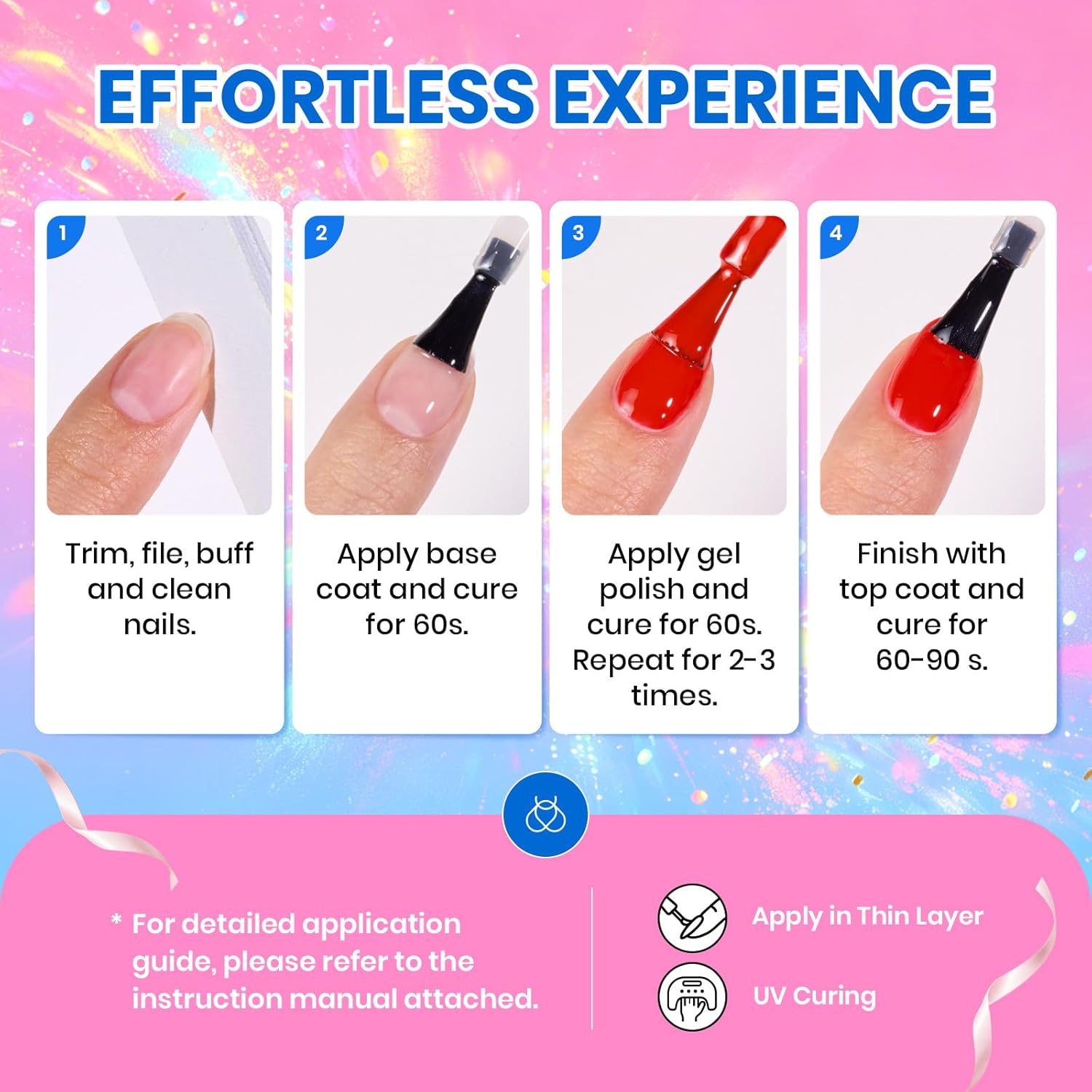 Beetles Gel Nail Polish Set - 23pcs Gel Polish Set Summer Colors. 20 Colors Pink Green Blue UV Gel Polish with Base Top Coat. All Season Manicure Tools for Beginners Nail Art Home : Beauty & Personal Care