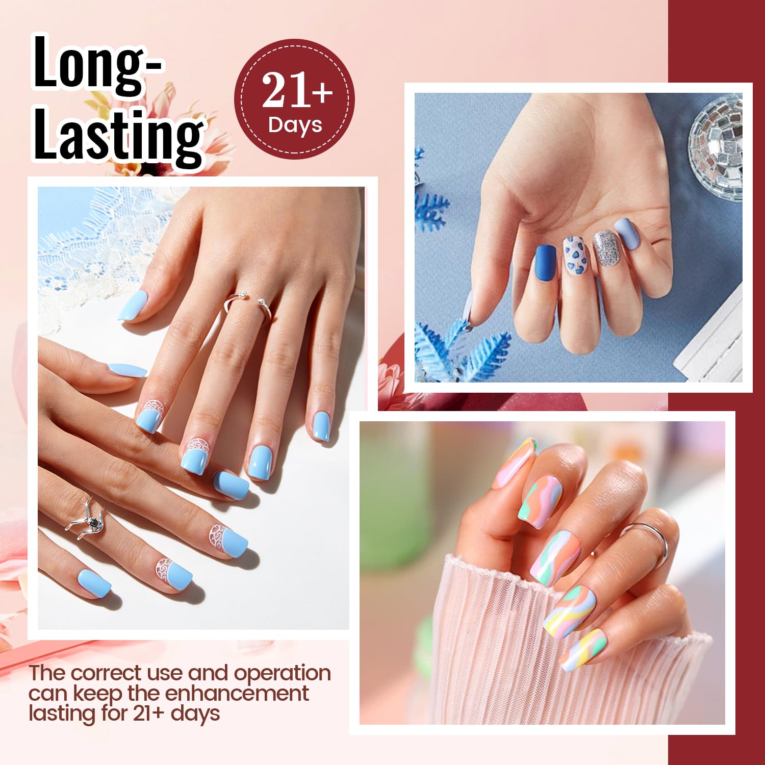JODSONE Gel Nail Polish Kit with U V Light 32 Colors Gel Polish Nail + 4 Functional Adhesive Bottles Kit Soak Off Manicure Tools Gifts for Women : Beauty & Personal Care