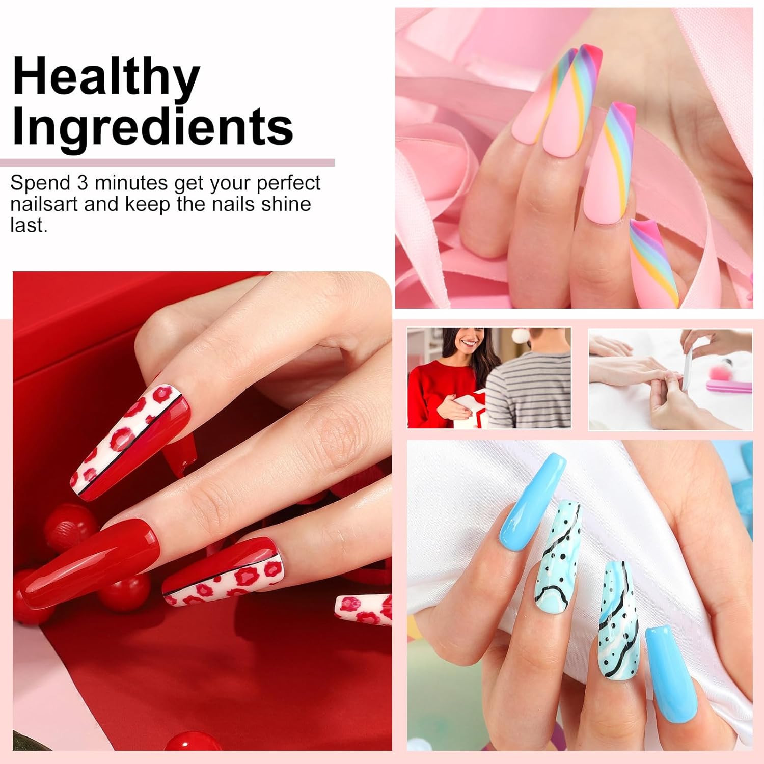 YALSYNY NAIL POLISH KIT with U V Lamp and Drill Starter Kit 36 Colors Gel Nail Polish Nail Art Gel Manicure Kit : Beauty & Personal Care
