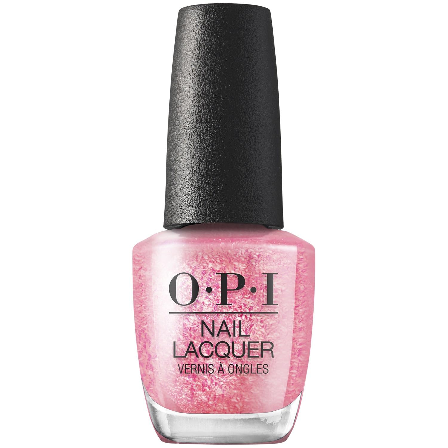 OPI Nail Lacquer Strawberry Margarita | Opaque Bright Pink Crème Chip Resistant Nail Polish | Fast Drying. Streak Free