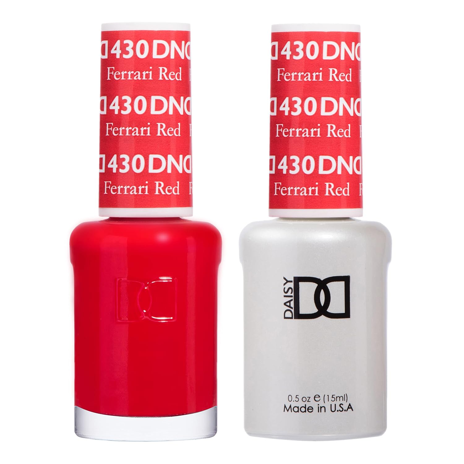 DND Gel Polish Set - 1 each of Red Gel Polish and Red Nail Polish. 430 Ferrari Red. 0.5 Fl Oz : Beauty & Personal Care