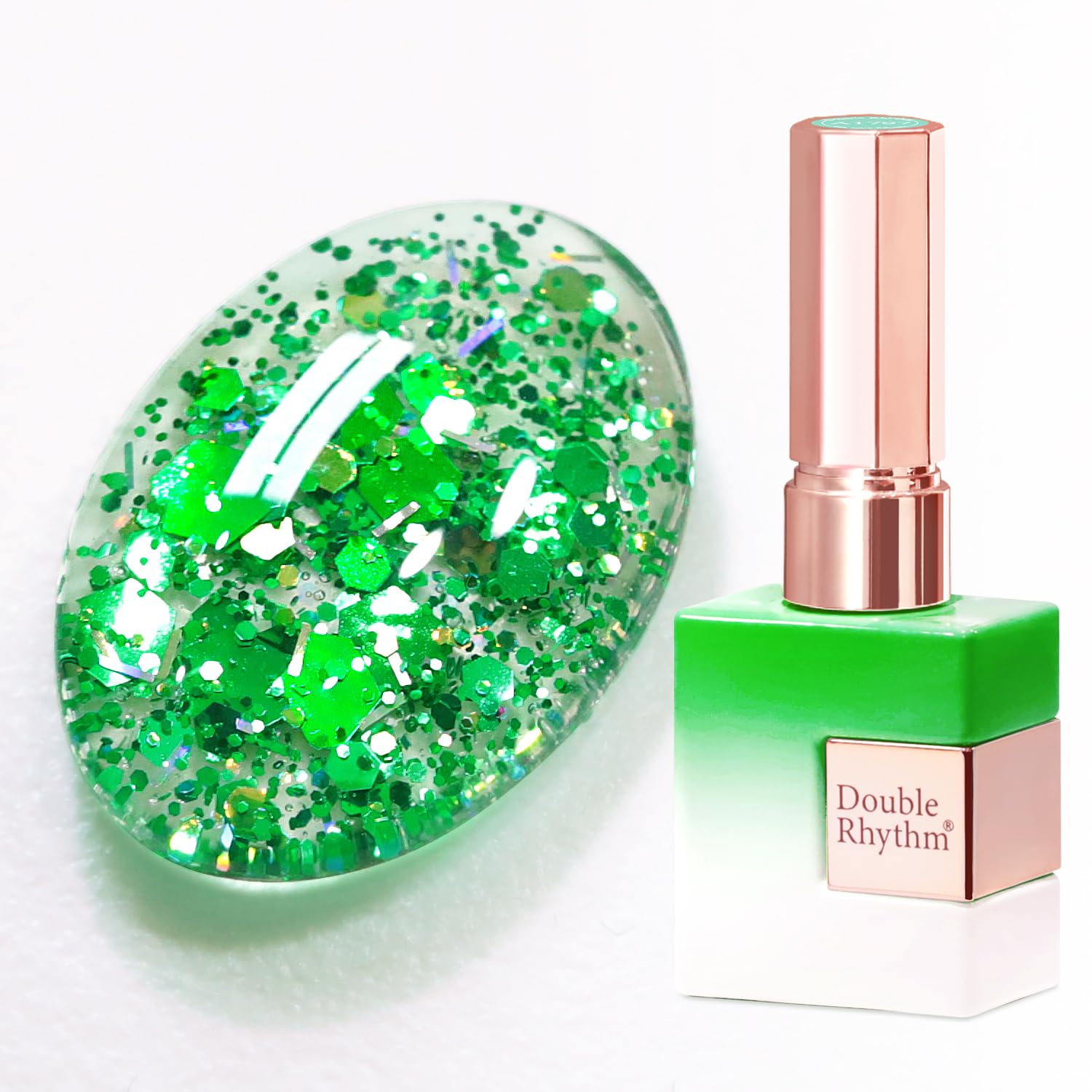 Double Rhythm 0.5Oz Glitter Gel Polish Shimmer Reflective Color for Nail Art Salon DIY Soak Off 15ml Nail Lamp Gel Polish at Home (Pink-B1161) : Beauty & Personal Care