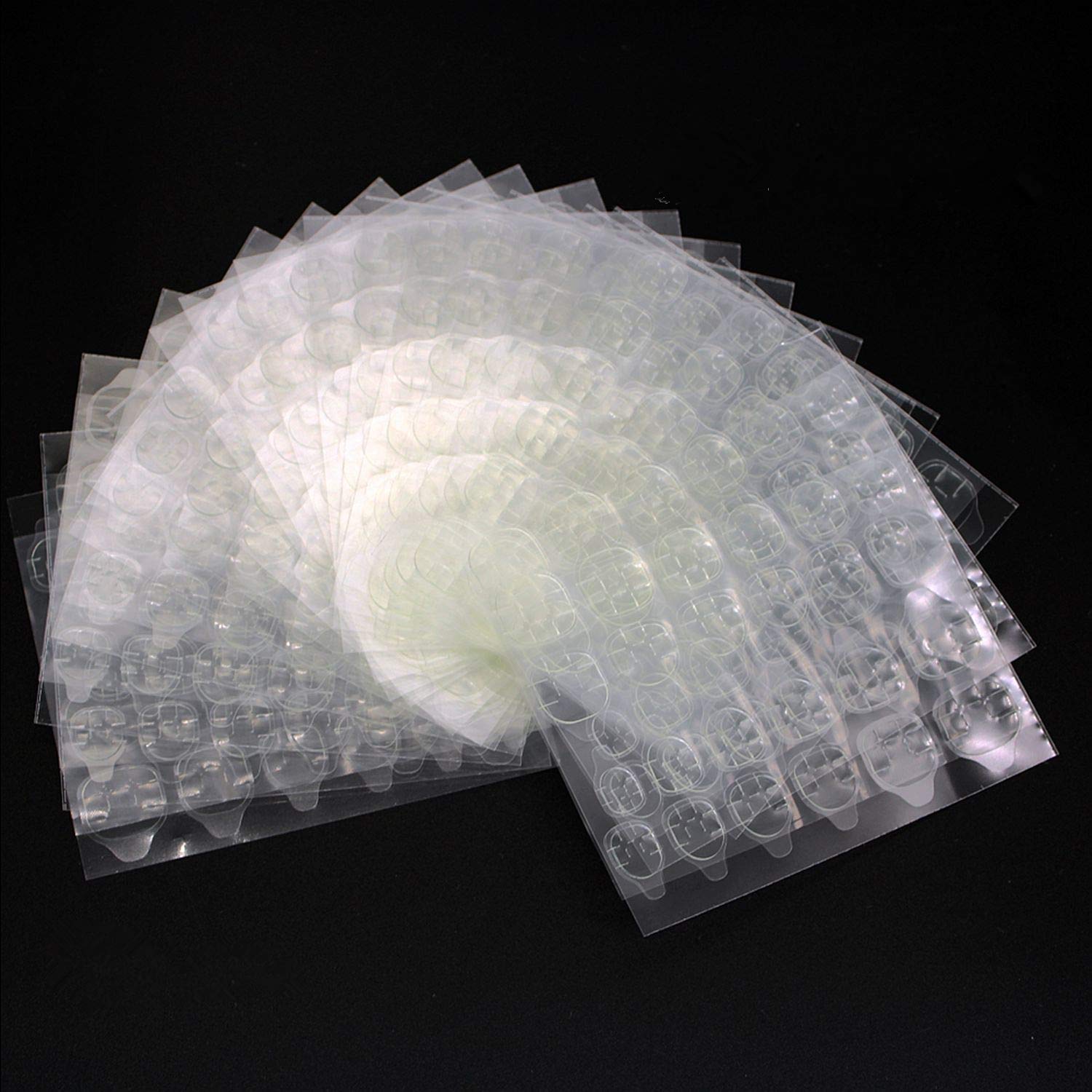 Ivtor 10 Sheets Waterproof Breathable Jelly Double Sided Nail Adhesives.Press on Nails Sticky Tabs Nail Glue Sticker : Beauty & Personal Care
