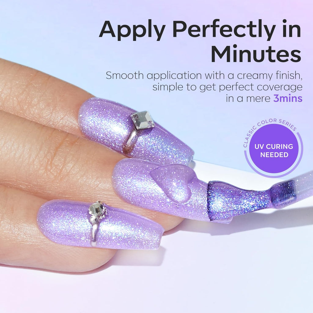 modelones Gel Nail Polish Set- 6 Colors 2026 Chameleon Aurora Shimmer Glitter Gel Polish Kit Blue Green Purple Nail Gel Polish Soak Off LED Nail Lamp Nail Art Gel Kit DIY Salon Gift : Beauty & Personal Care