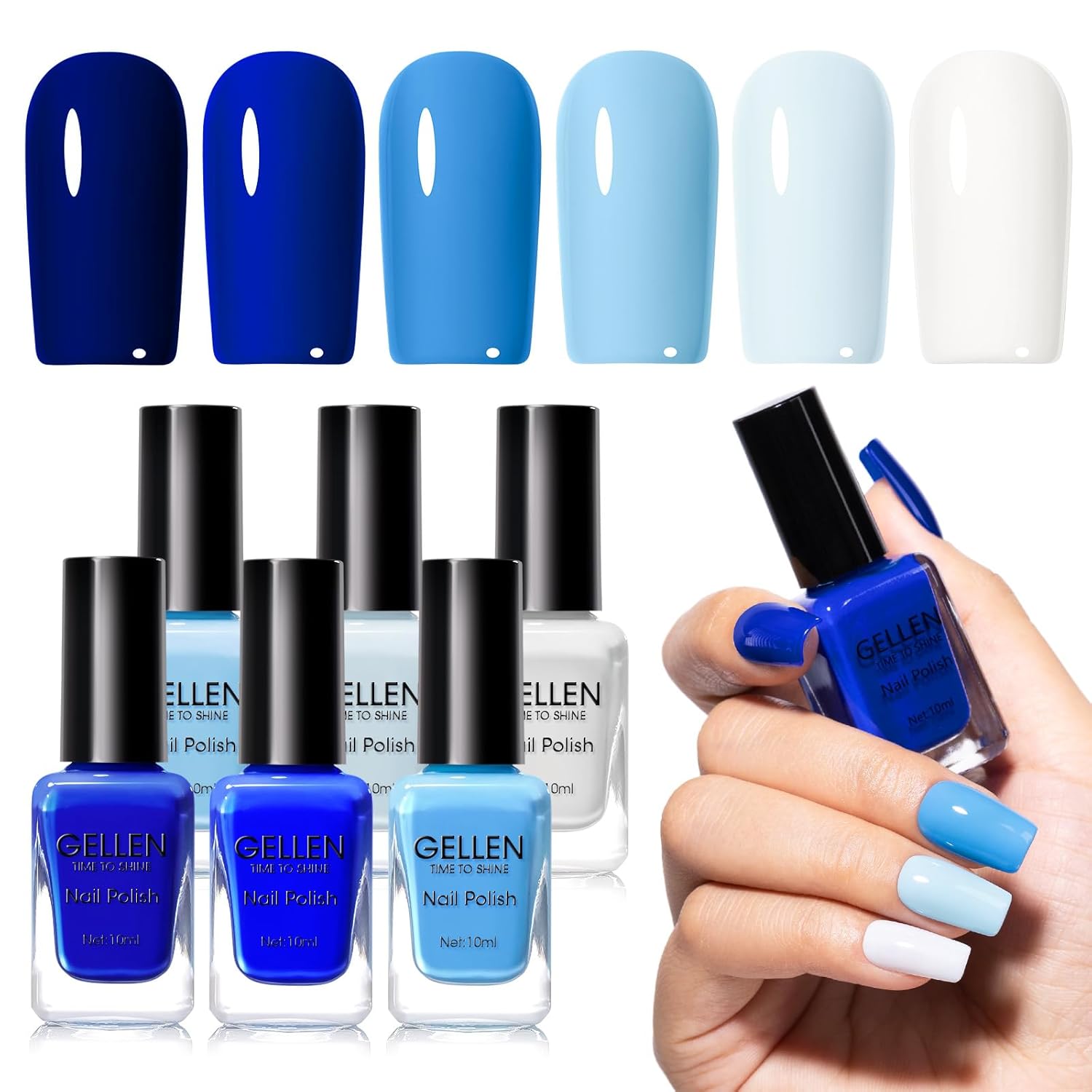 GELLEN Nail Polish Neutral Earth Tones. Nude Dusty Rose Fall Winter Air Dry Regular Nail Polish 6-color Set for Finger Toe Nails Home Salon All Seasons. Not UV Gel. Hema Free. Non Toxic. TPO Free : Beauty & Personal Care