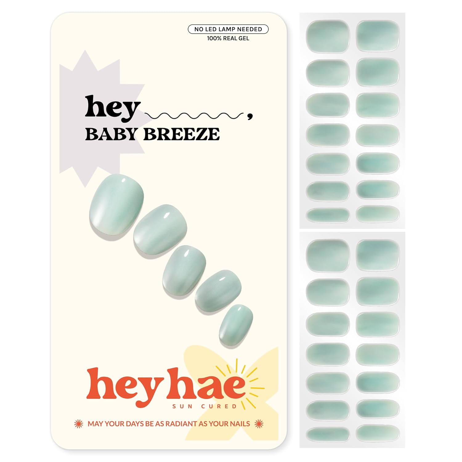 Heyhae Semi Cured Gel Nail Strips | No LED Lamp Needed | Solid. Pink. Spring | Easy Apply & Remove. Salon Quality | Includes 28 Strips. 1 Prep Pads. Nail File & Wooden stick - Hey. Strawberry Picking? : Beauty & Personal Care