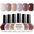 OpenLive 12 PCS Nail Polish Set With 10 Colour Combo. 2 PCS Base And Top Coat.Fast Drying Nail Polish For Home DIY And Beginners : Beauty & Personal Care