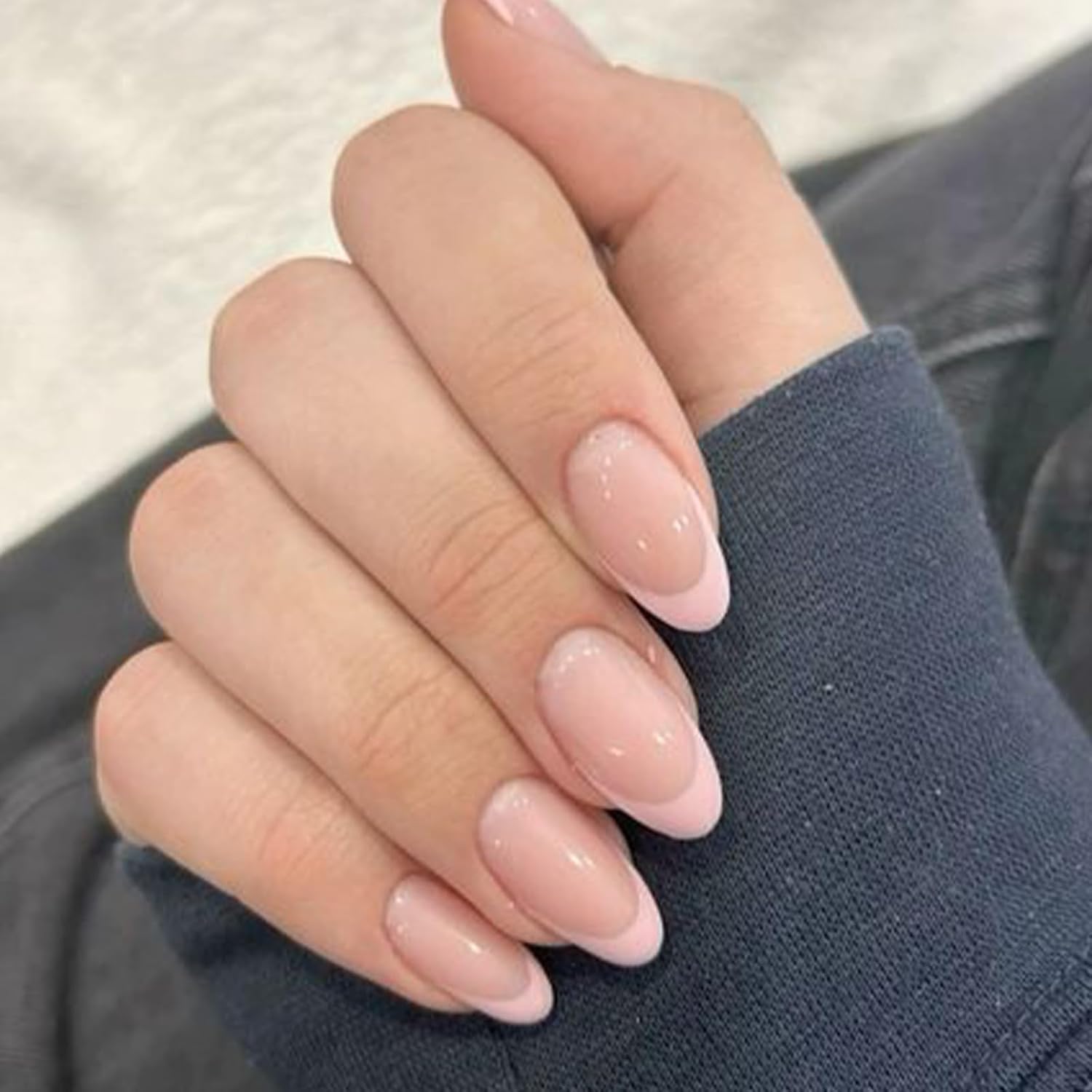 Modelones Press on Nails Short. Oval Spring Fake Nails. Reusable Nail Kit with Nail Glue Adhesive Tabs Mini Nail File. Nails Press Ons 32Pcs 16Sizes. Women Girl Gift. Pink Ombre : Beauty & Personal Care
