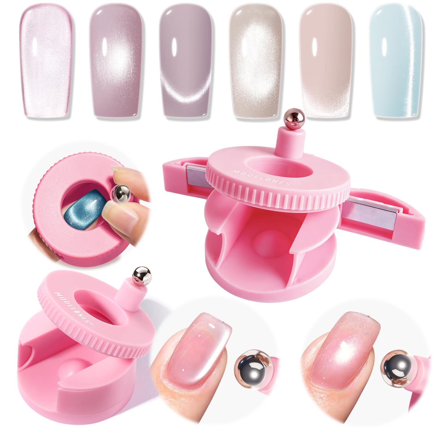 modelones Gel Nail Polish Set- 6 Colors 2026 Chameleon Aurora Shimmer Glitter Gel Polish Kit Blue Green Purple Nail Gel Polish Soak Off LED Nail Lamp Nail Art Gel Kit DIY Salon Gift : Beauty & Personal Care