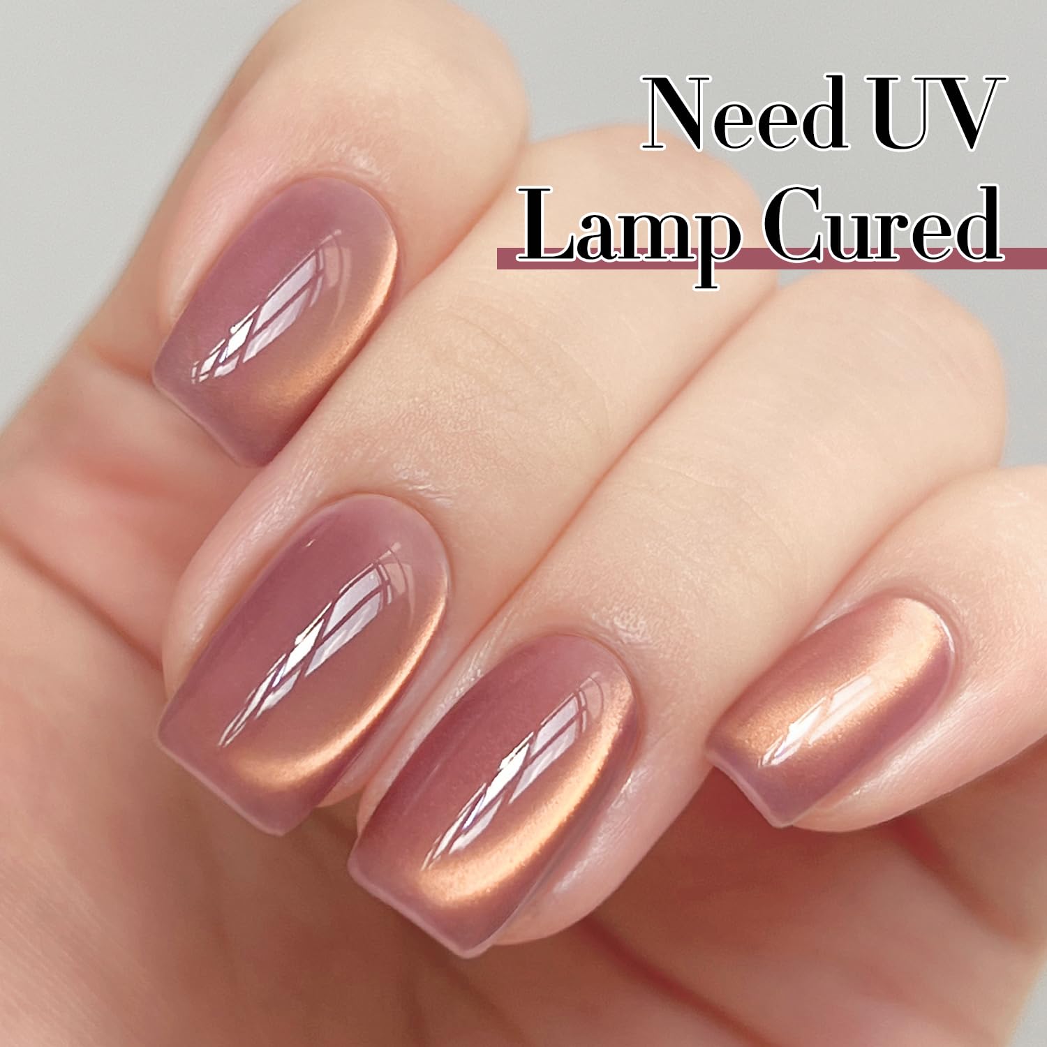Double Rhythm 15ML Ice Glass Cat Eye Gel Polish with Magnet Holographic Glitter Shimmer Translucent Sheer Color Salon Soak Off Magnetic Nail at Home (Golden Violet-MC1129) : Beauty & Personal Care