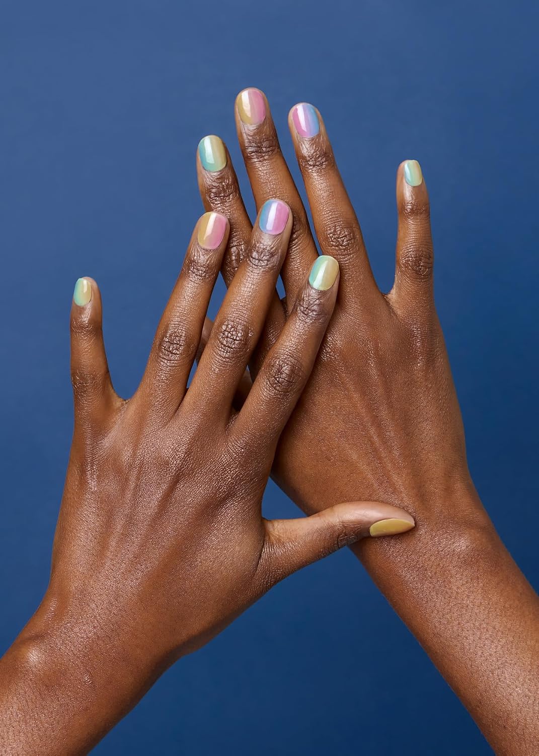 ohora Semi Cured Gel Nail Strips (N Pastel) - Yellow. Ombre. Works with Any UV/LED Lamps. Salon-Quality. Long Lasting. Easy to Apply & Remove - Includes 2 Prep Pads. Nail File & Wooden Stick : Beauty & Personal Care
