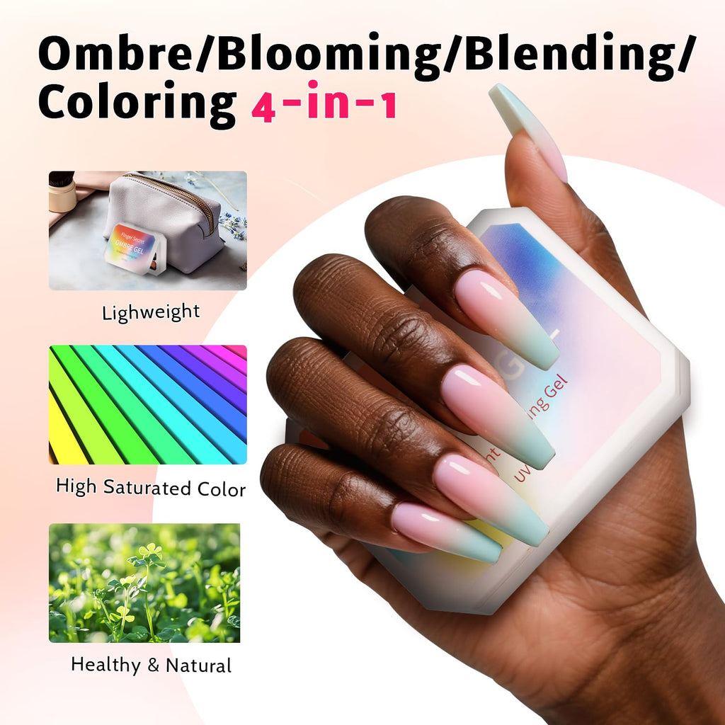 Karroy Sponge Pat Gel Nail Polish Palette. 12 Colors Blending Ombre Gel Polish Gradient Painting Nails Art. No Wipe. UV/LED Cured (12 Colors D) : Beauty & Personal Care