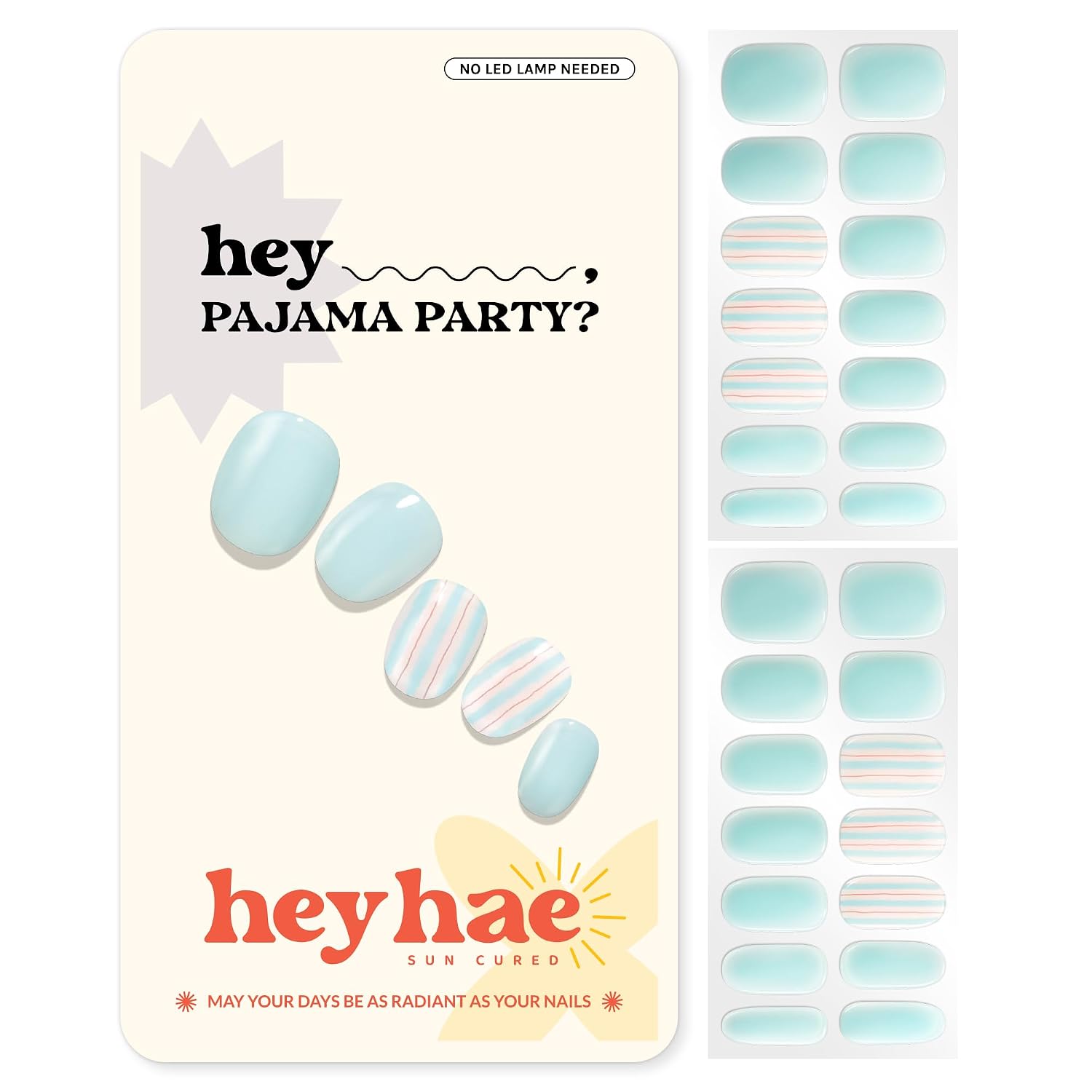 Heyhae Semi Cured Gel Nail Strips | No LED Lamp Needed | Solid. Pink. Spring | Easy Apply & Remove. Salon Quality | Includes 28 Strips. 1 Prep Pads. Nail File & Wooden stick - Hey. Strawberry Picking? : Beauty & Personal Care