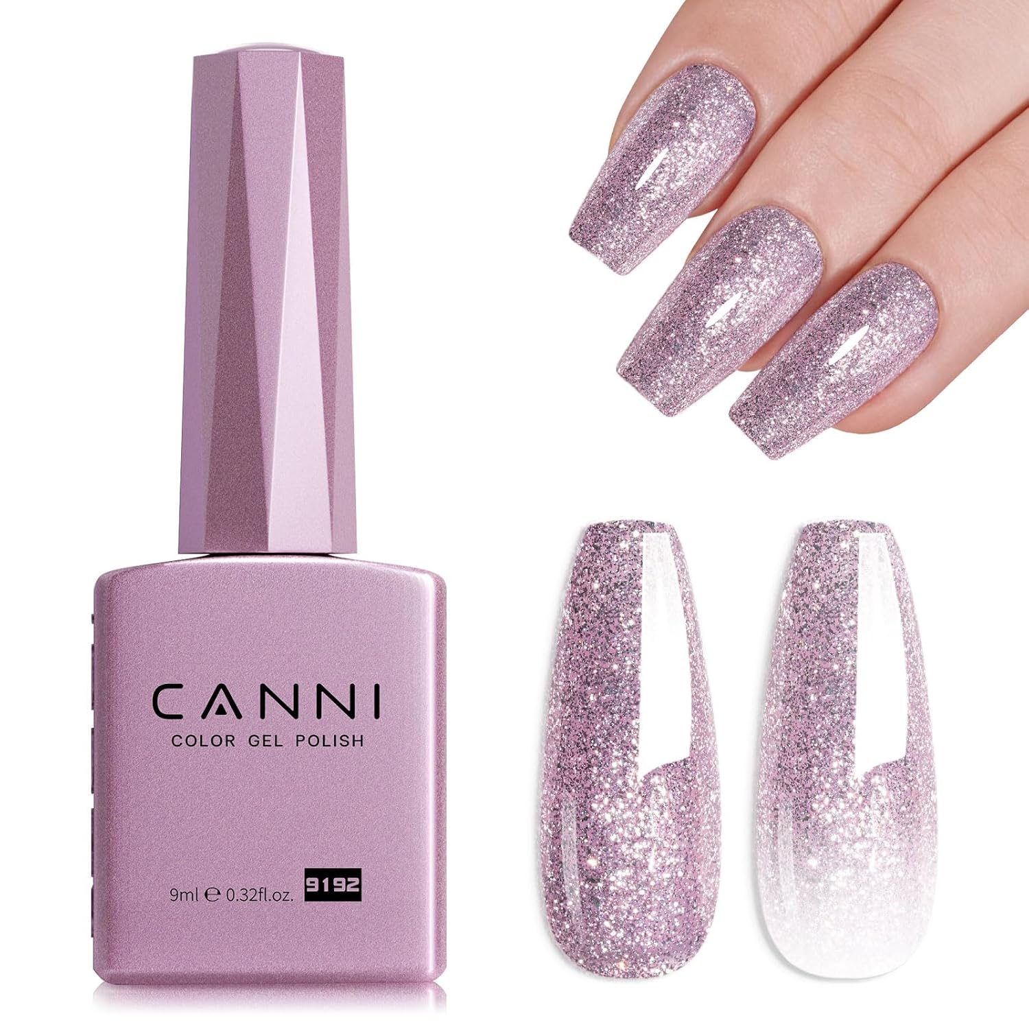 CANNI Light Pink Gel Nail Polish. 1Pcs Baby Pink Gel Polish Soft Pale Color High Gloss Soak Off U V Nail Manicure Salon DIY : Beauty & Personal Care