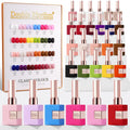 Double Rhythm 28Pcs 0.5Oz Gel Nail Polish Set Same Color Same Bottle Gel Polish Kit Nail Art Manicure Salon DIY at Home for Women (Red Pink Collection-T24-4) : Beauty & Personal Care