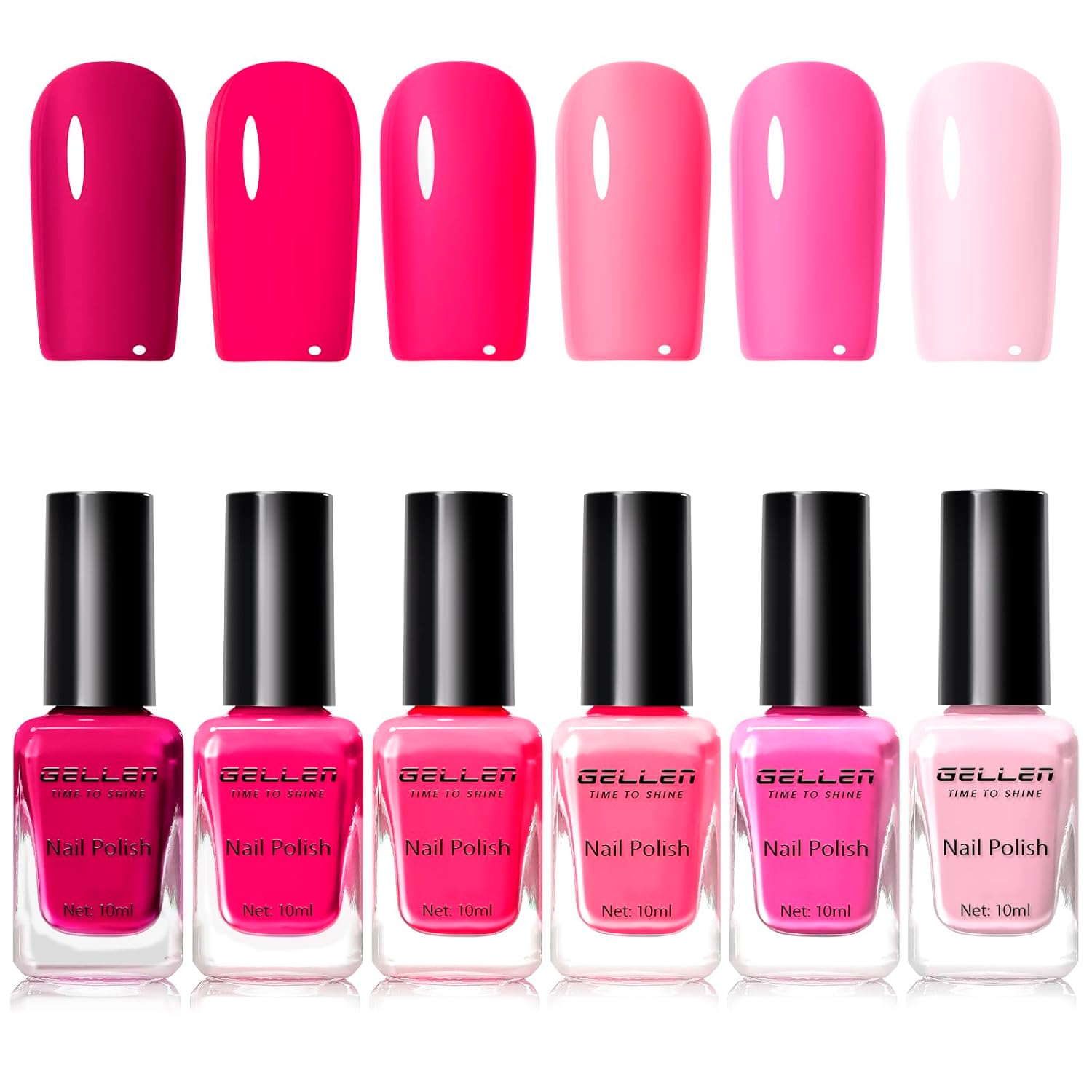 GELLEN Nail Polish Neutral Earth Tones. Nude Dusty Rose Fall Winter Air Dry Regular Nail Polish 6-color Set for Finger Toe Nails Home Salon All Seasons. Not UV Gel. Hema Free. Non Toxic. TPO Free : Beauty & Personal Care