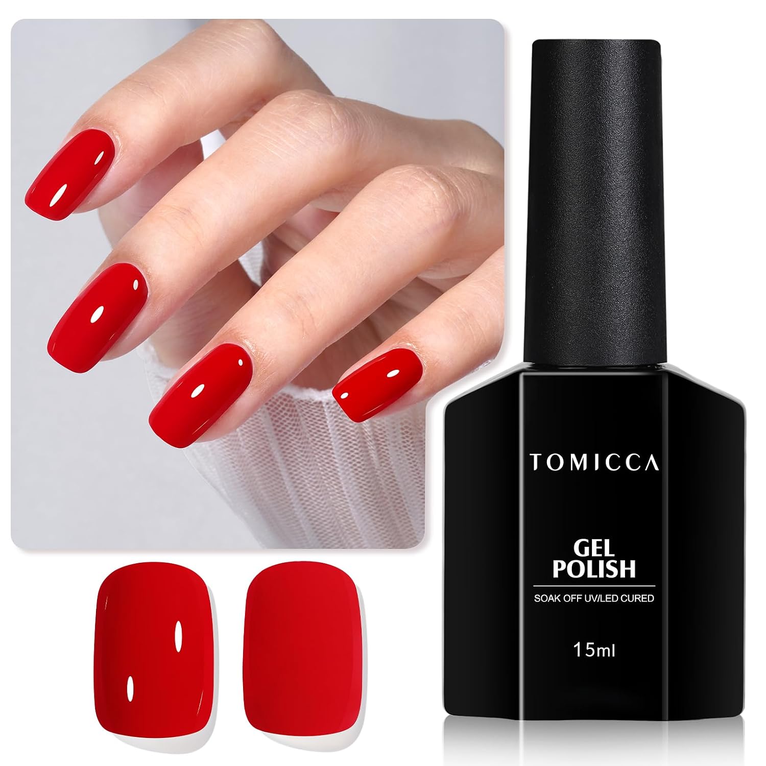 TOMICCA Nude Gel Nail Polish.15ml Light Nude Gel Polish.Soak Off Uv Led Cure Needed .Color Long Lasting Translucent Nail Art Manicure French Salon Diy Design Gifts For Woman : Beauty & Personal Care