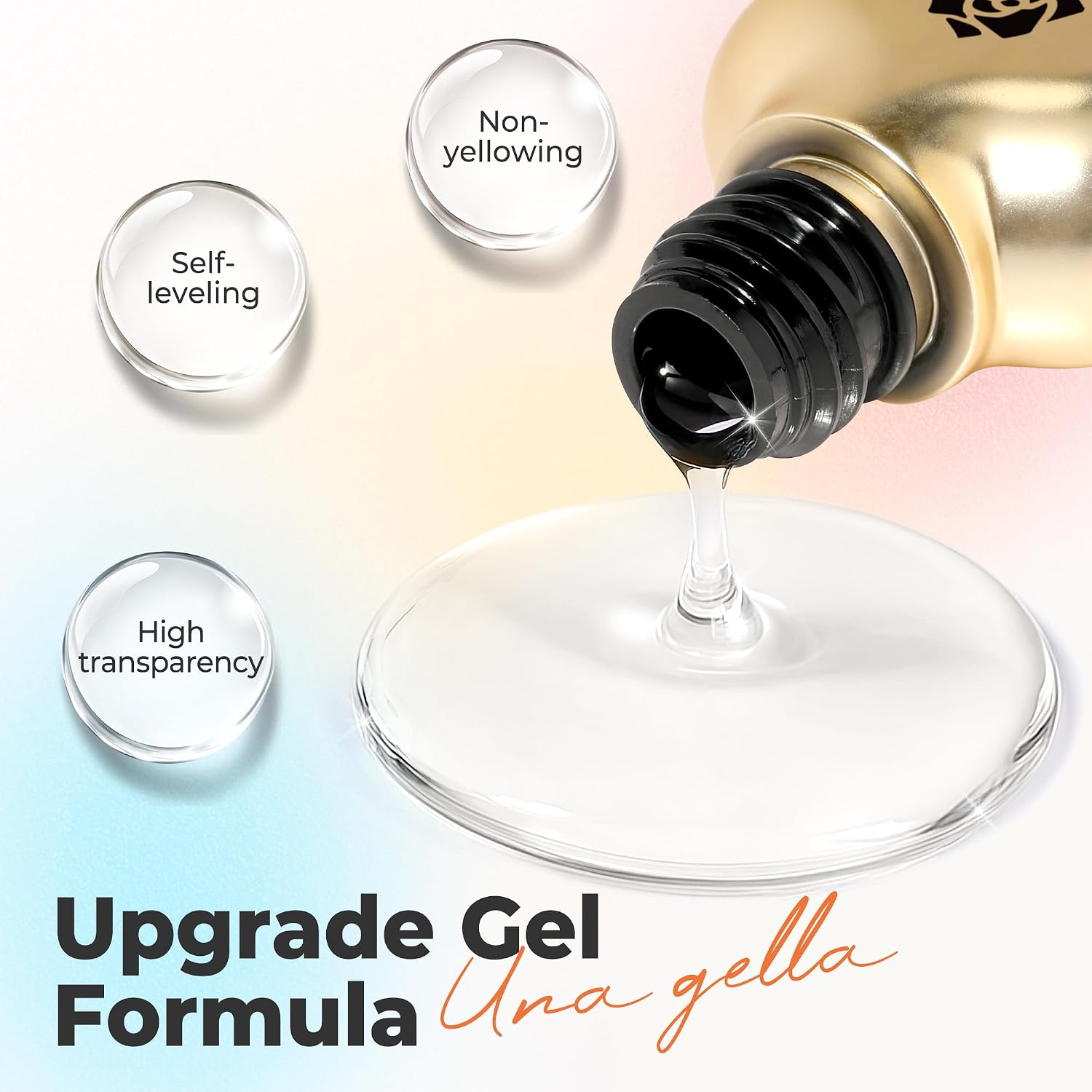UNA GELLA Blooming Gel Nail Polish 15ml Super Clear for Spreading Effect U V/LED Needed Nail Blooming Gel for Marble Natural Stone Floral Print Watercolor Effect Design Soak Off Home DIY Salon : Beauty & Personal Care