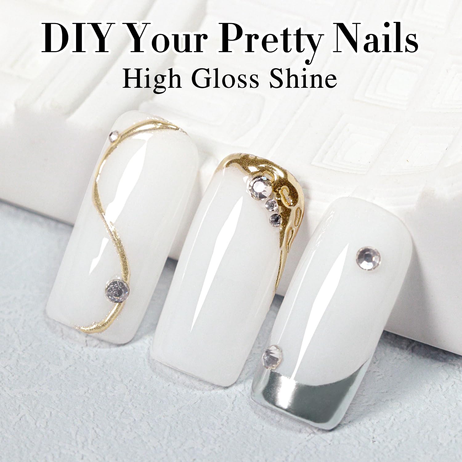 Double Rhythm 15ML Gel Nail Polish Pure Sheer Same Color Same Bottle Gel Polish Art Manicure Salon DIY at Home for Women (Milky White-A1075) : Beauty & Personal Care