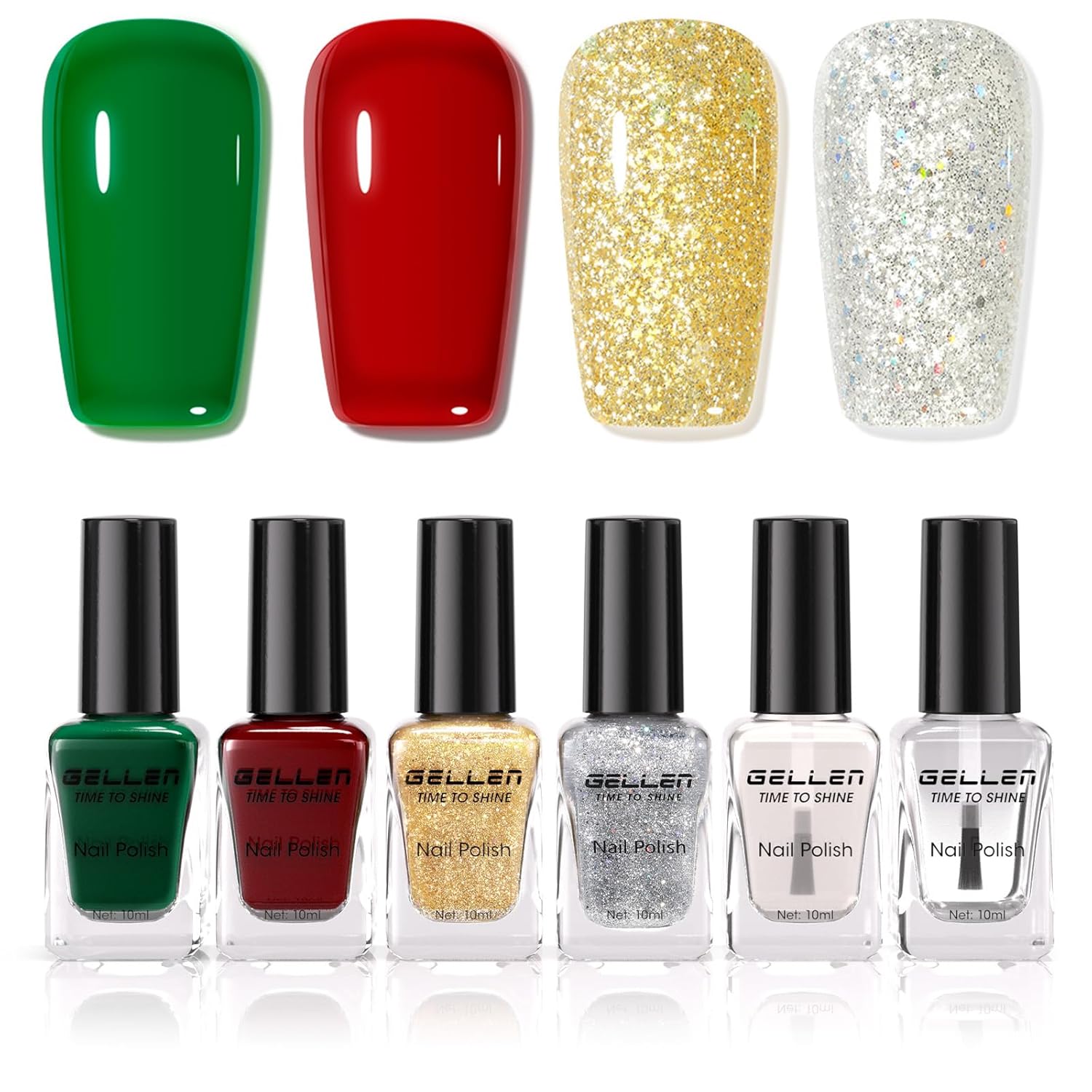 GELLEN Nail Polish Neutral Earth Tones. Nude Dusty Rose Fall Winter Air Dry Regular Nail Polish 6-color Set for Finger Toe Nails Home Salon All Seasons. Not UV Gel. Hema Free. Non Toxic. TPO Free : Beauty & Personal Care