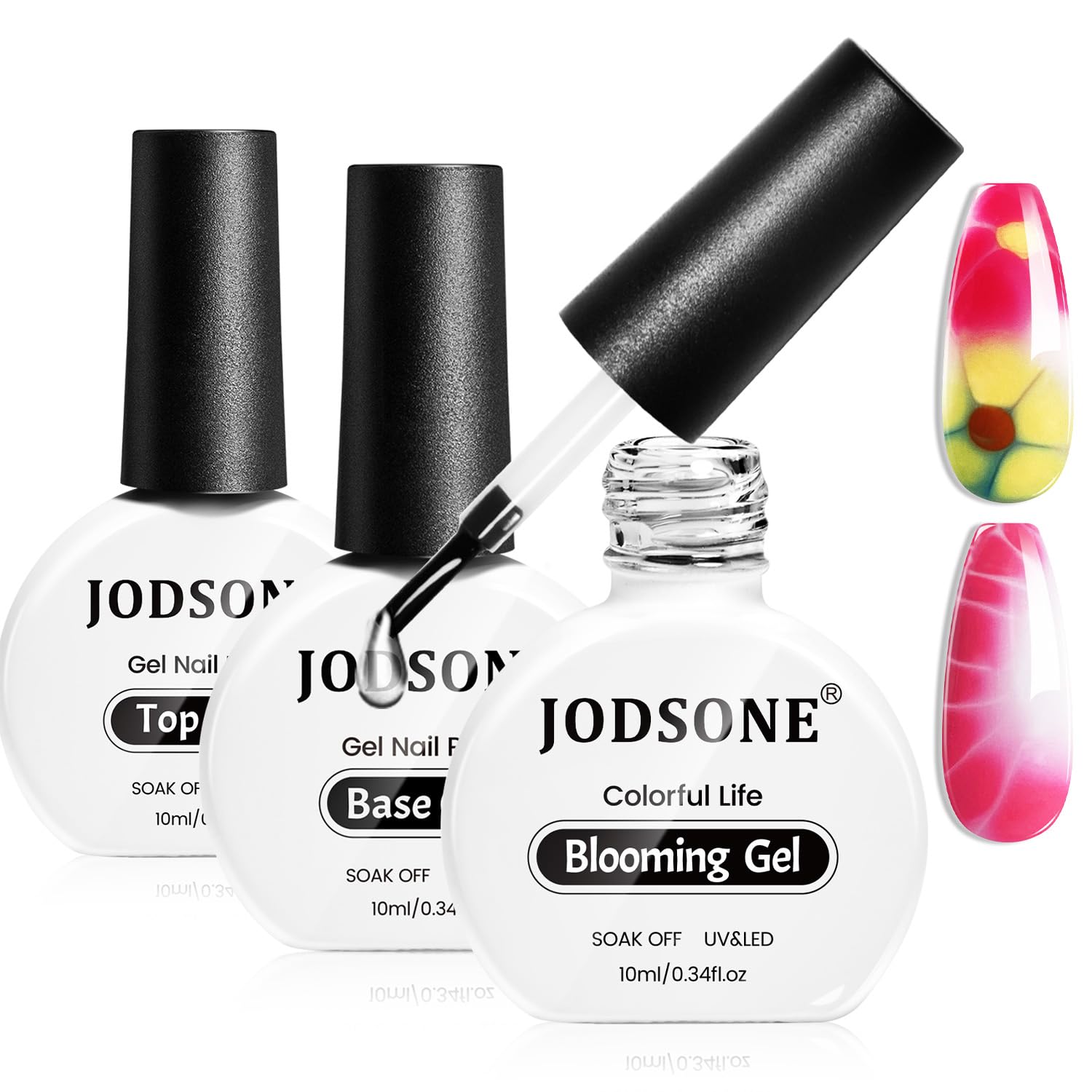 JODSONE 10ML Blooming Gel Nail Polish Clear Marble Nail Nail Art Accessories for Spreading Effects. Floral Print. Watercolor Design for Women : Beauty & Personal Care