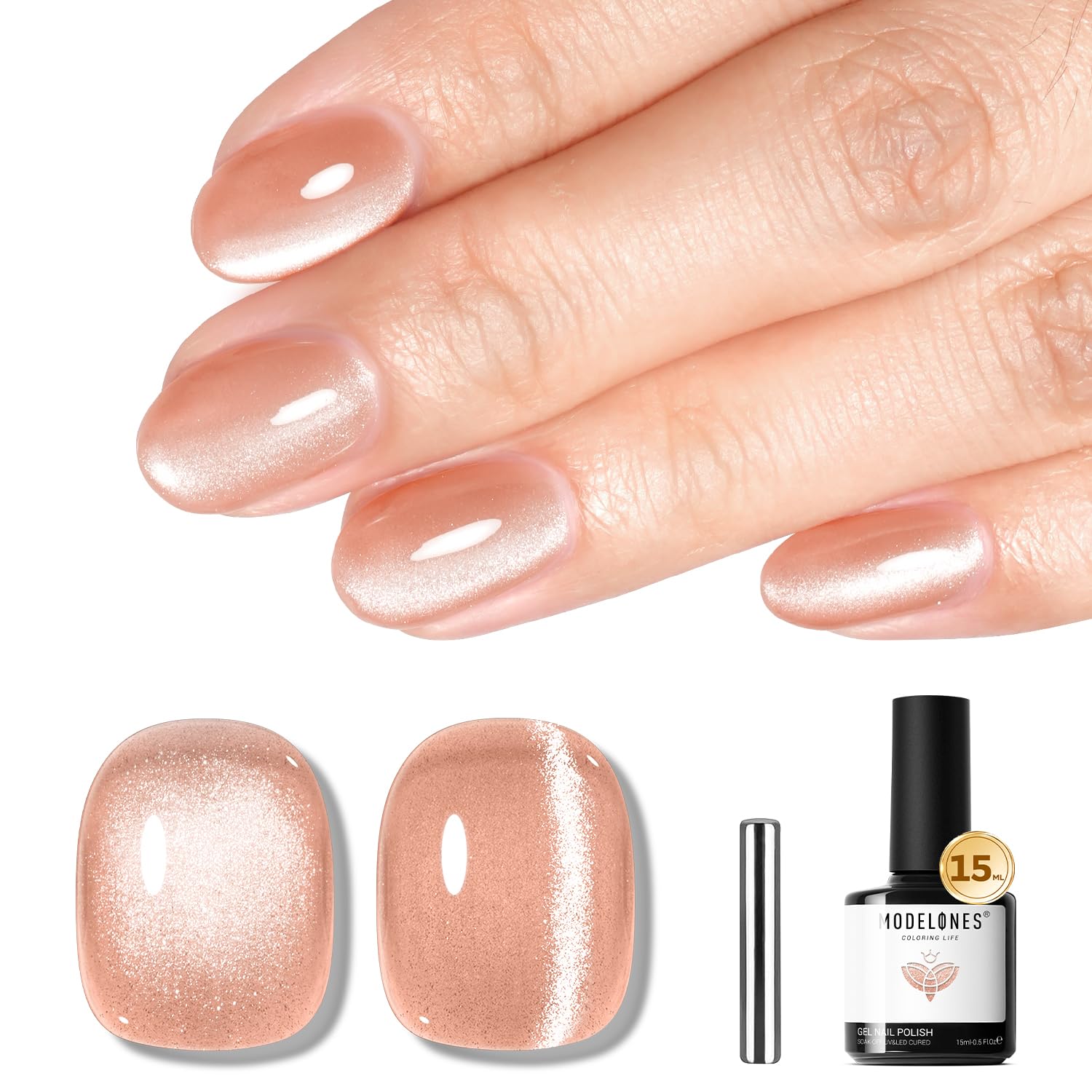 modelones Pink Gel Nail Polish Jelly Nude Pink Gel Polish French Tip Base Colors Translucent Soak Off U V Soap Nails for Nail Art Manicure at Home 15ML : Beauty & Personal Care
