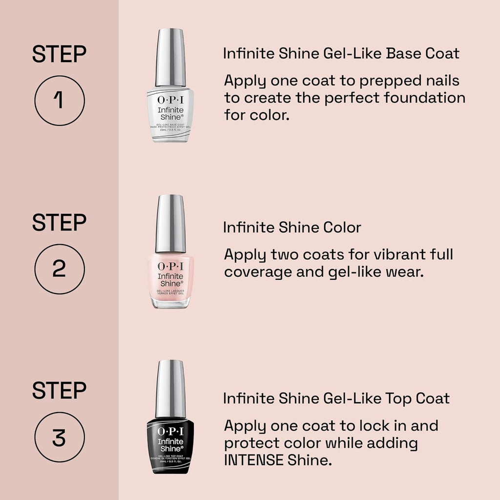 OPI Infinite Shine Bubble Bath | Sheer Nude Pink Crème Long Wear Gel Like Nail Polish | Vegan. Long Lasting. Streak Free : Beauty & Personal Care