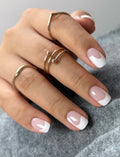 AutyaMee Semi Cured Gel Nail Strips (A White French Tip). Clear Base. 20 Pcs Gel Nail Wraps. Stickers. UV Light Required. Salon Quality. Long Lasting : Beauty & Personal Care
